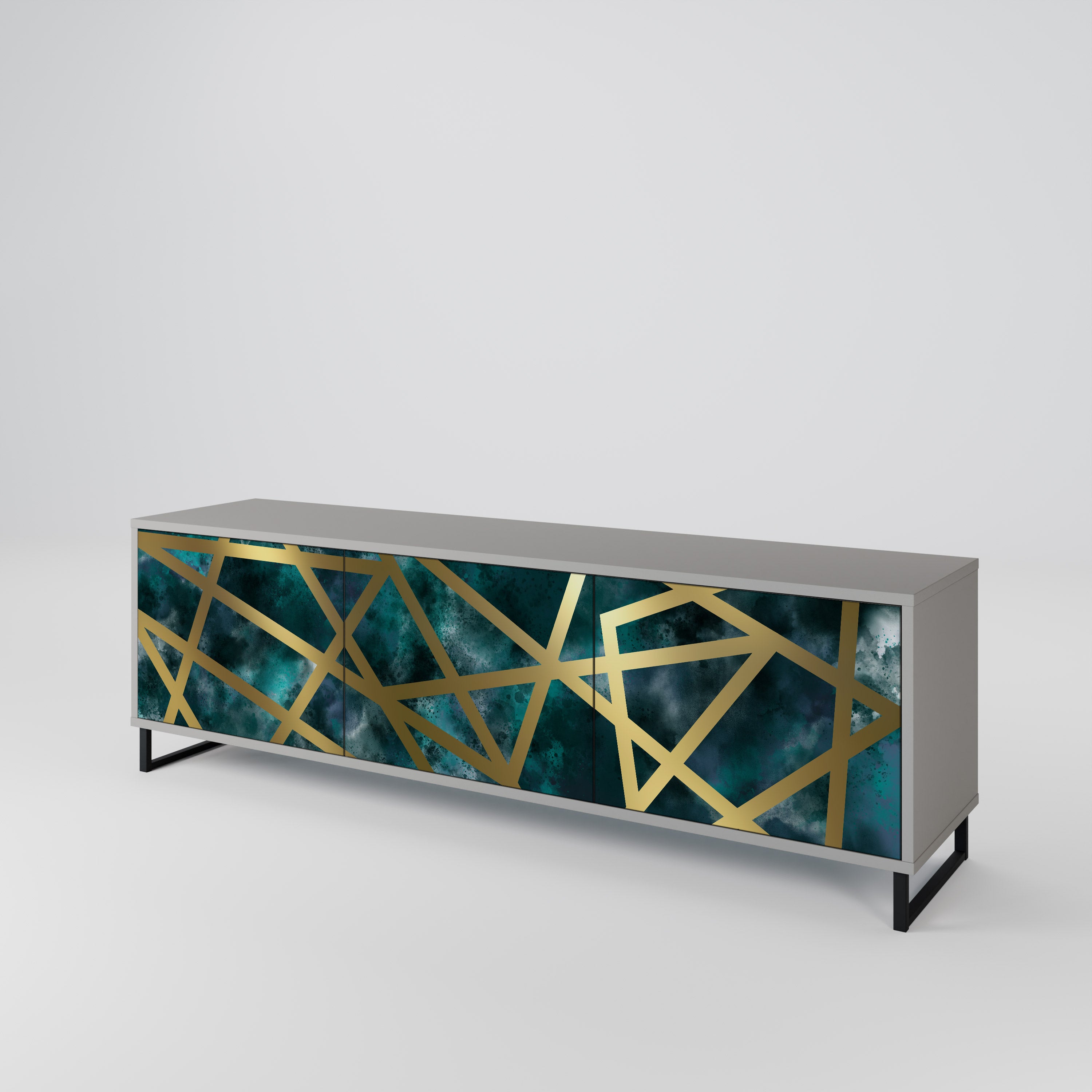 THE LABYRINTH OF GOLD Mueble de TV de 3 Puertas