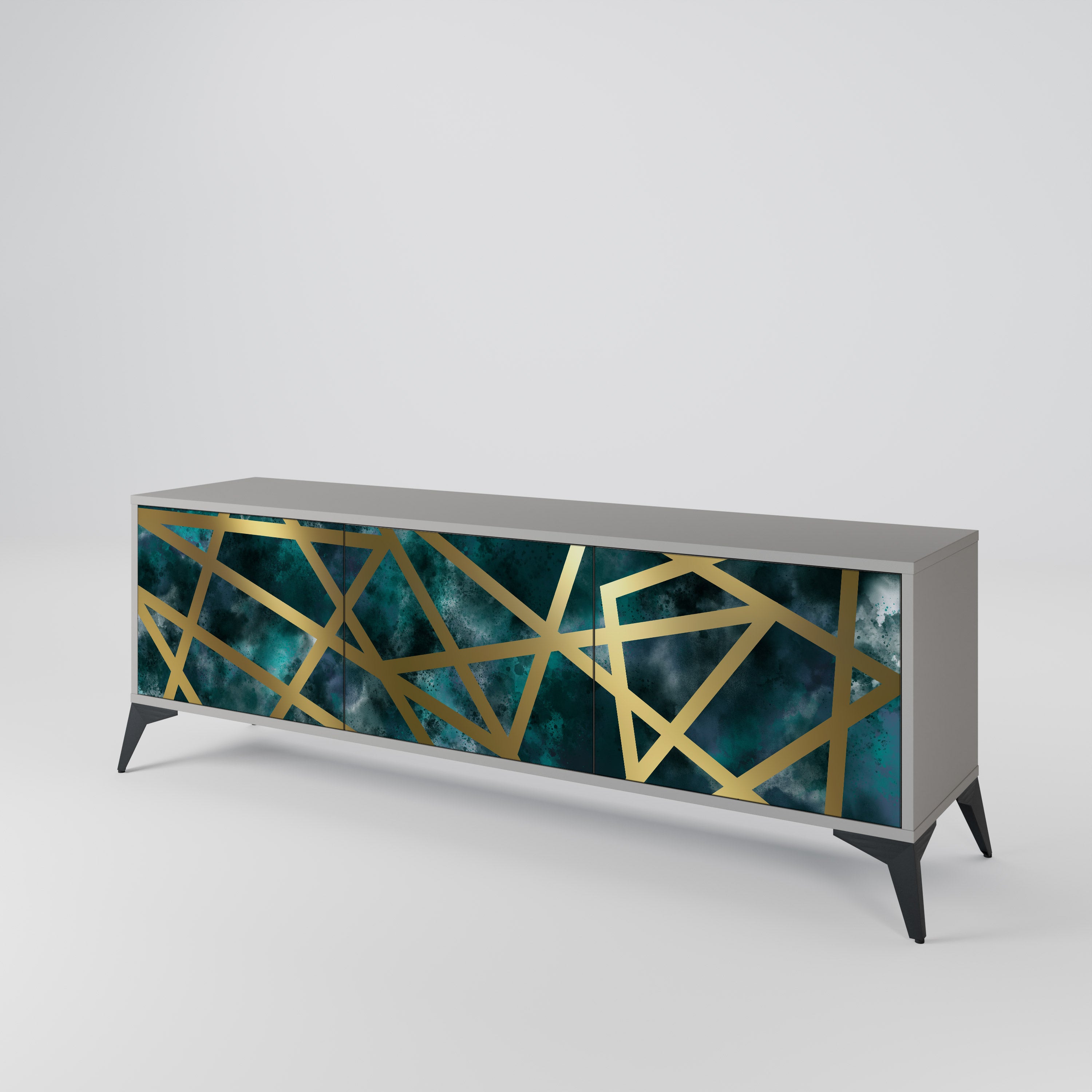 THE LABYRINTH OF GOLD Mueble de TV de 3 Puertas