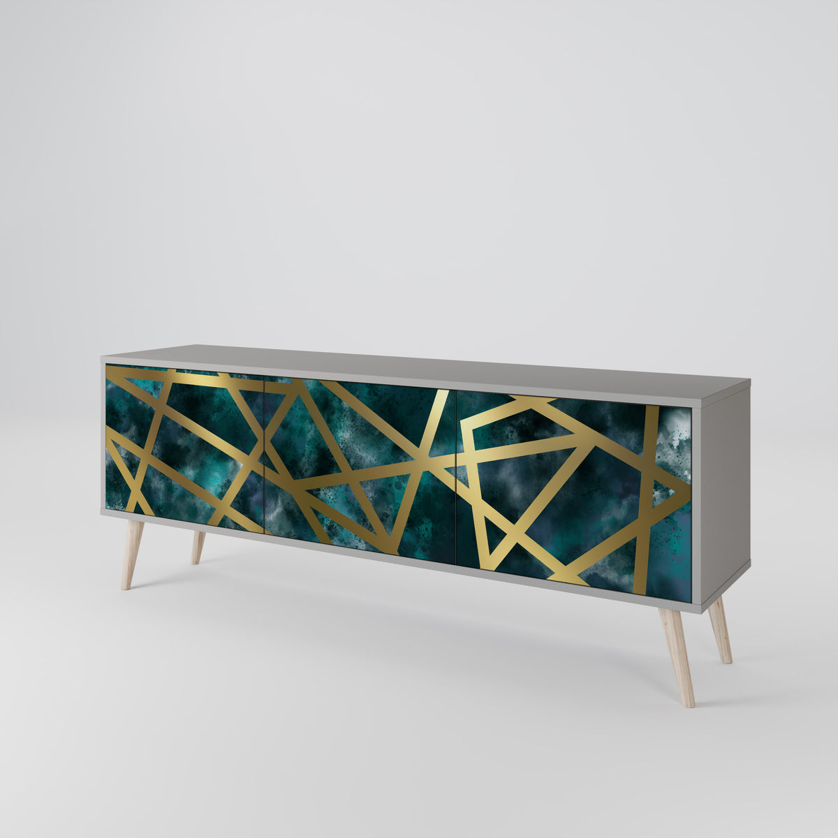 THE LABYRINTH OF GOLD Mueble de TV de 3 Puertas