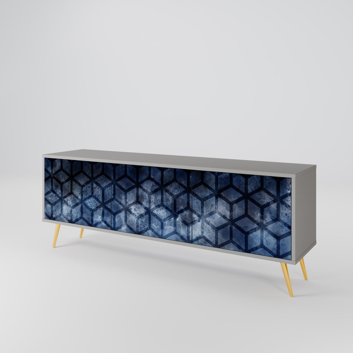 CUBIC MIST Mueble de TV de 3 Puertas