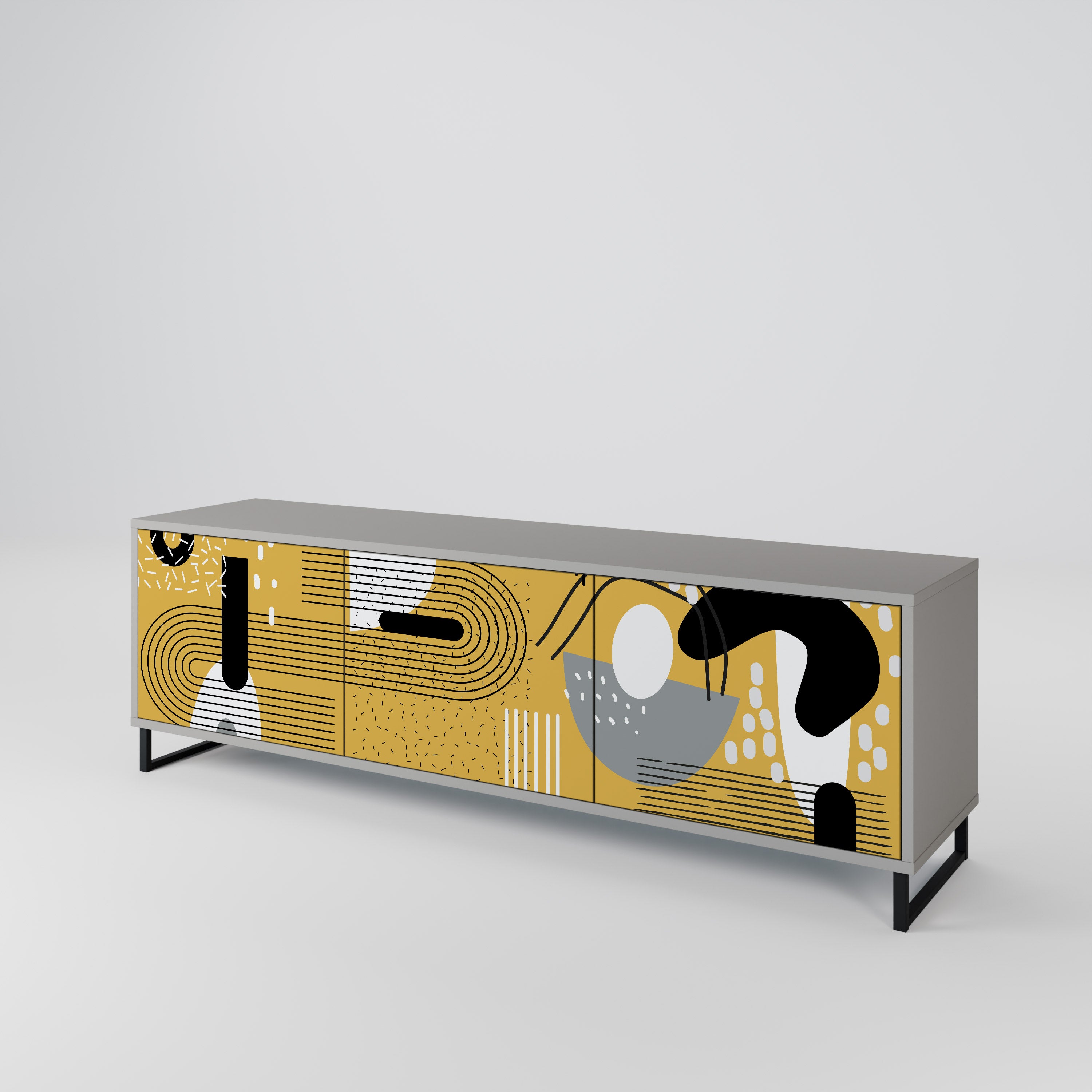 SHAPESHIFT SYMPHONY Mueble de TV de 3 Puertas