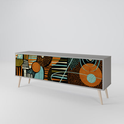 GEODE GLIMMER Mueble de TV de 3 Puertas