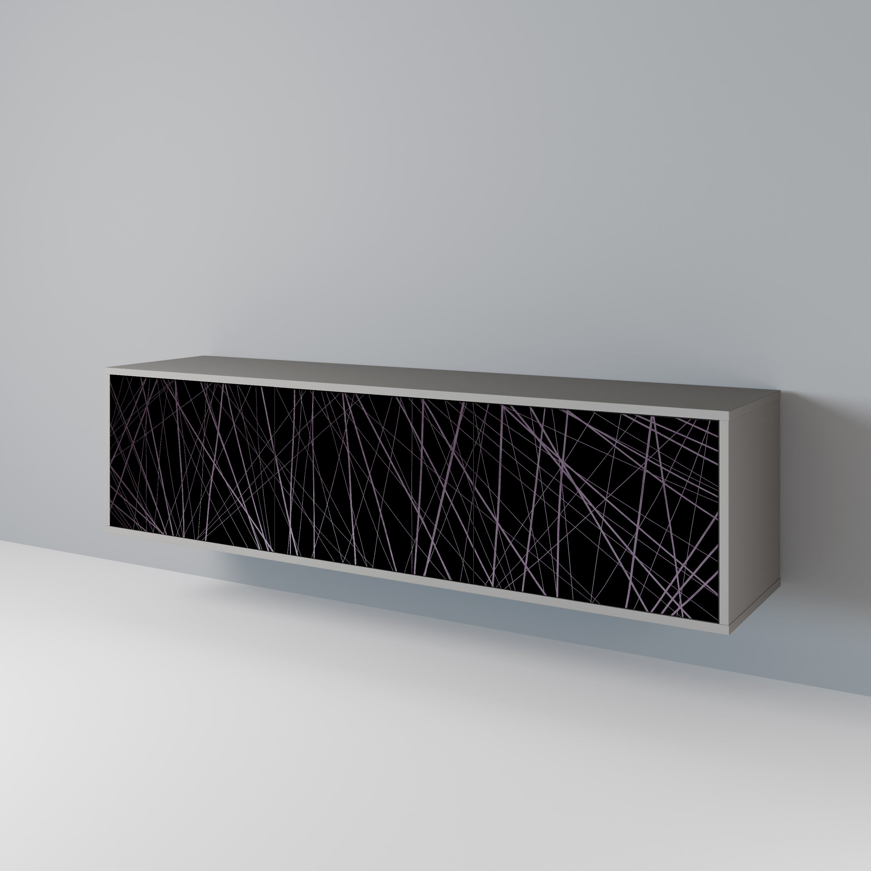 SHIMMER SPIDERGRAM Mueble de TV de 3 Puertas