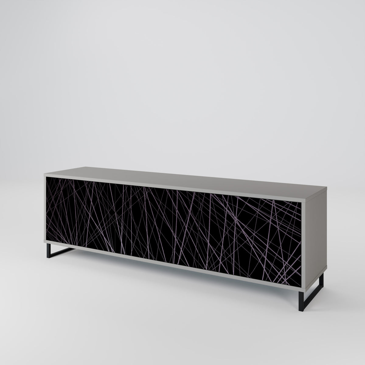 SHIMMER SPIDERGRAM Mueble de TV de 3 Puertas