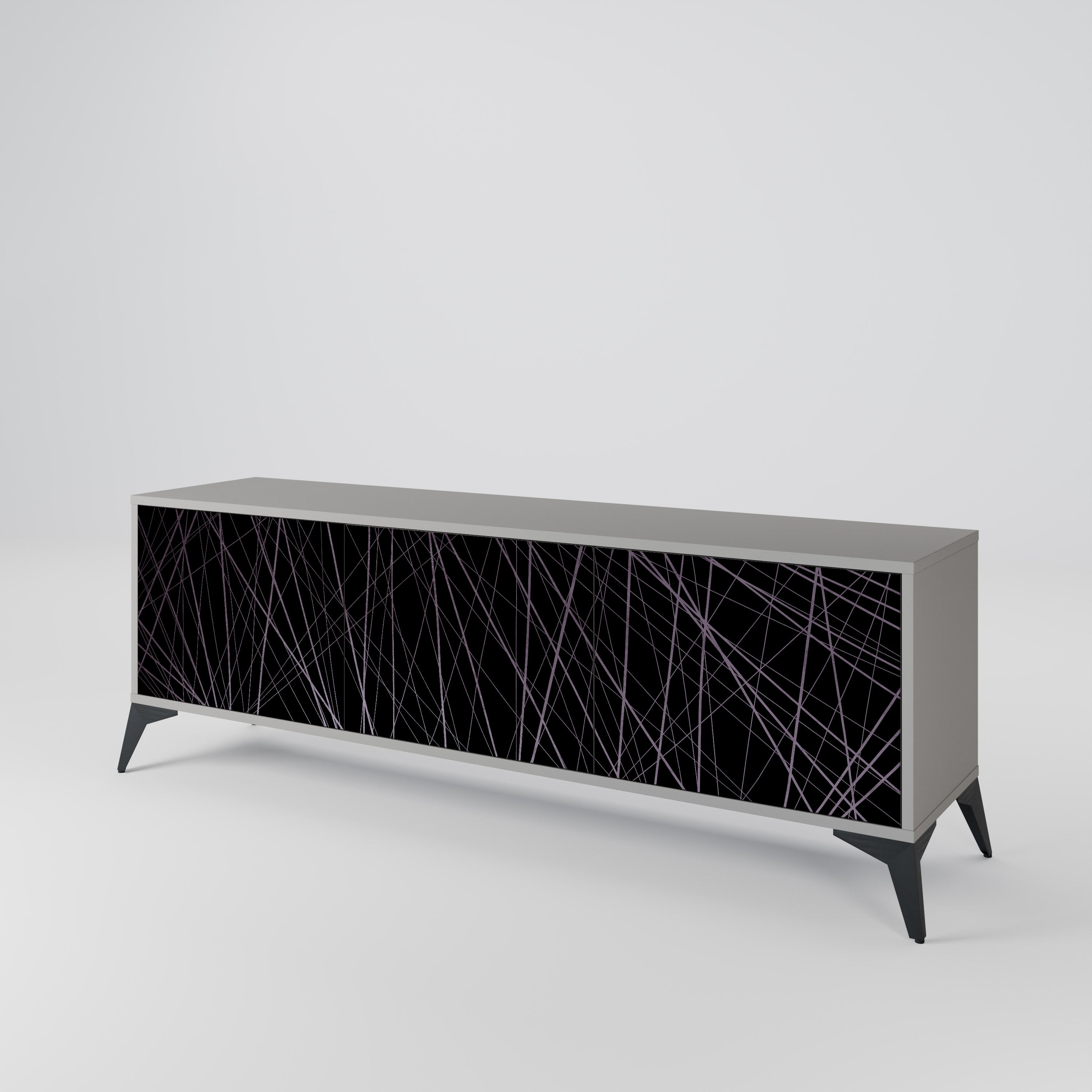 SHIMMER SPIDERGRAM Mueble de TV de 3 Puertas
