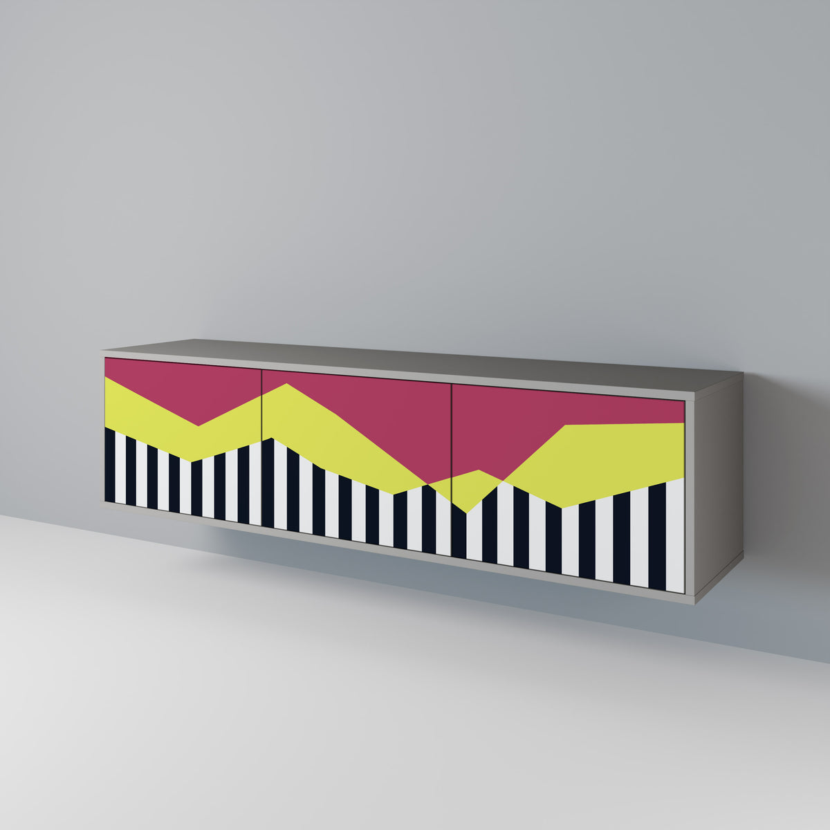 PIANO FANTASY Mueble de TV de 3 Puertas