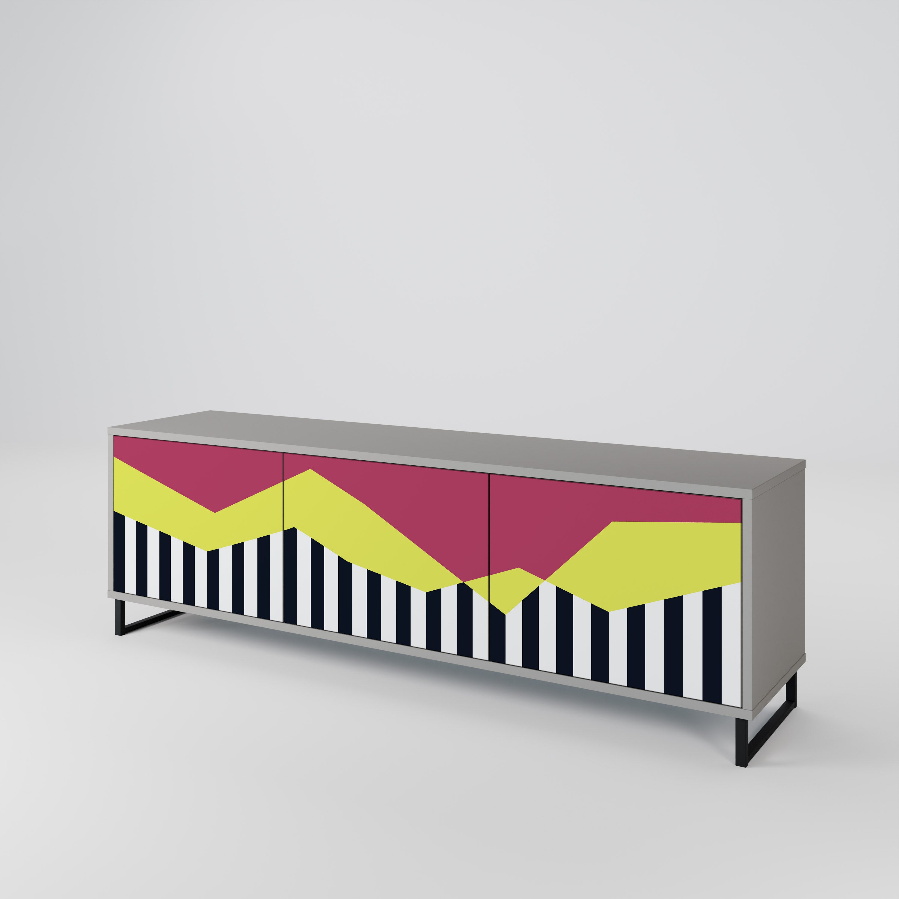 PIANO FANTASY Mueble de TV de 3 Puertas