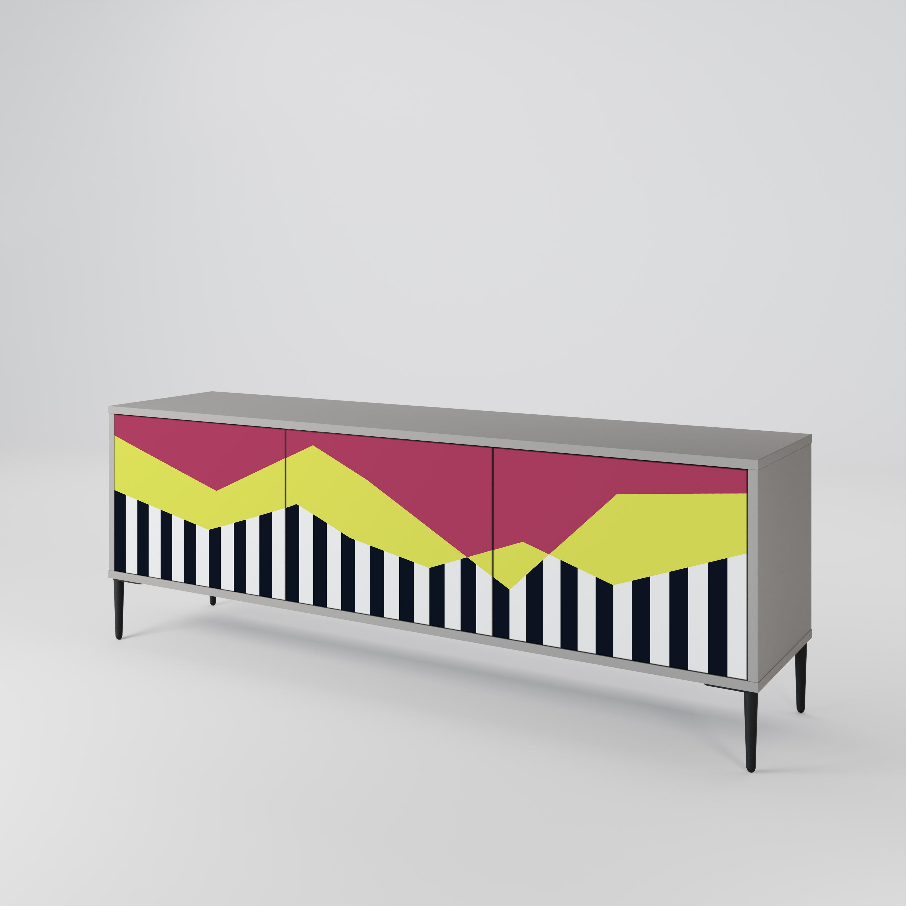 PIANO FANTASY Mueble de TV de 3 Puertas