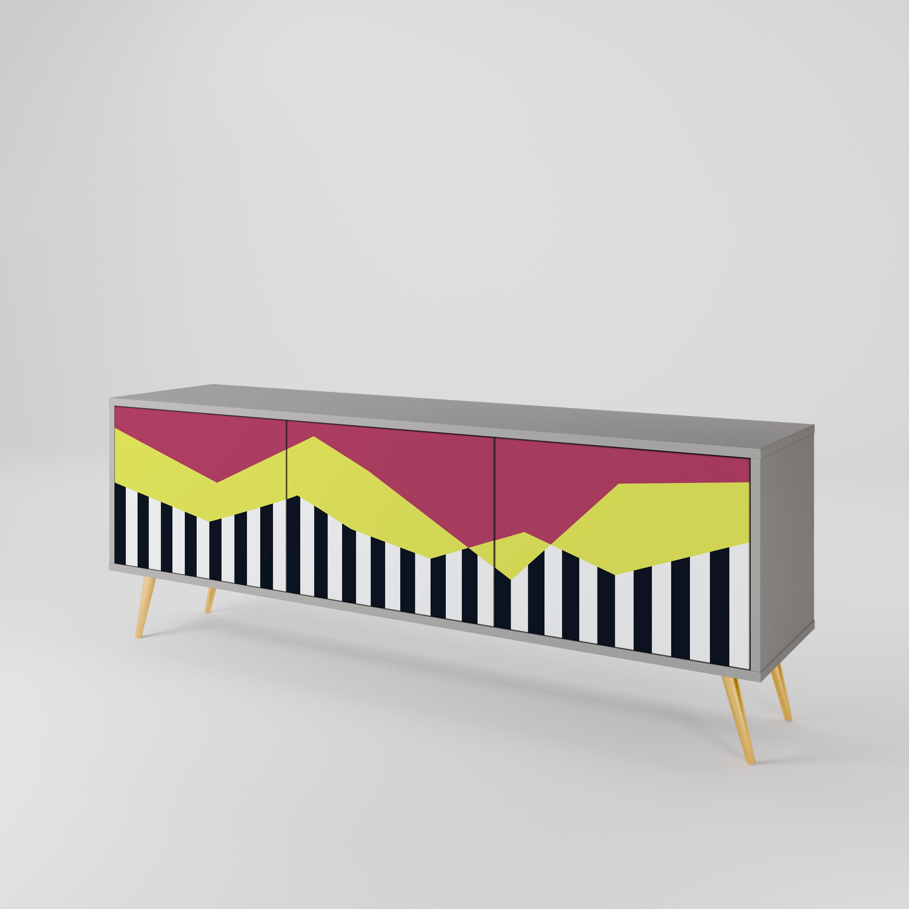 PIANO FANTASY Mueble de TV de 3 Puertas