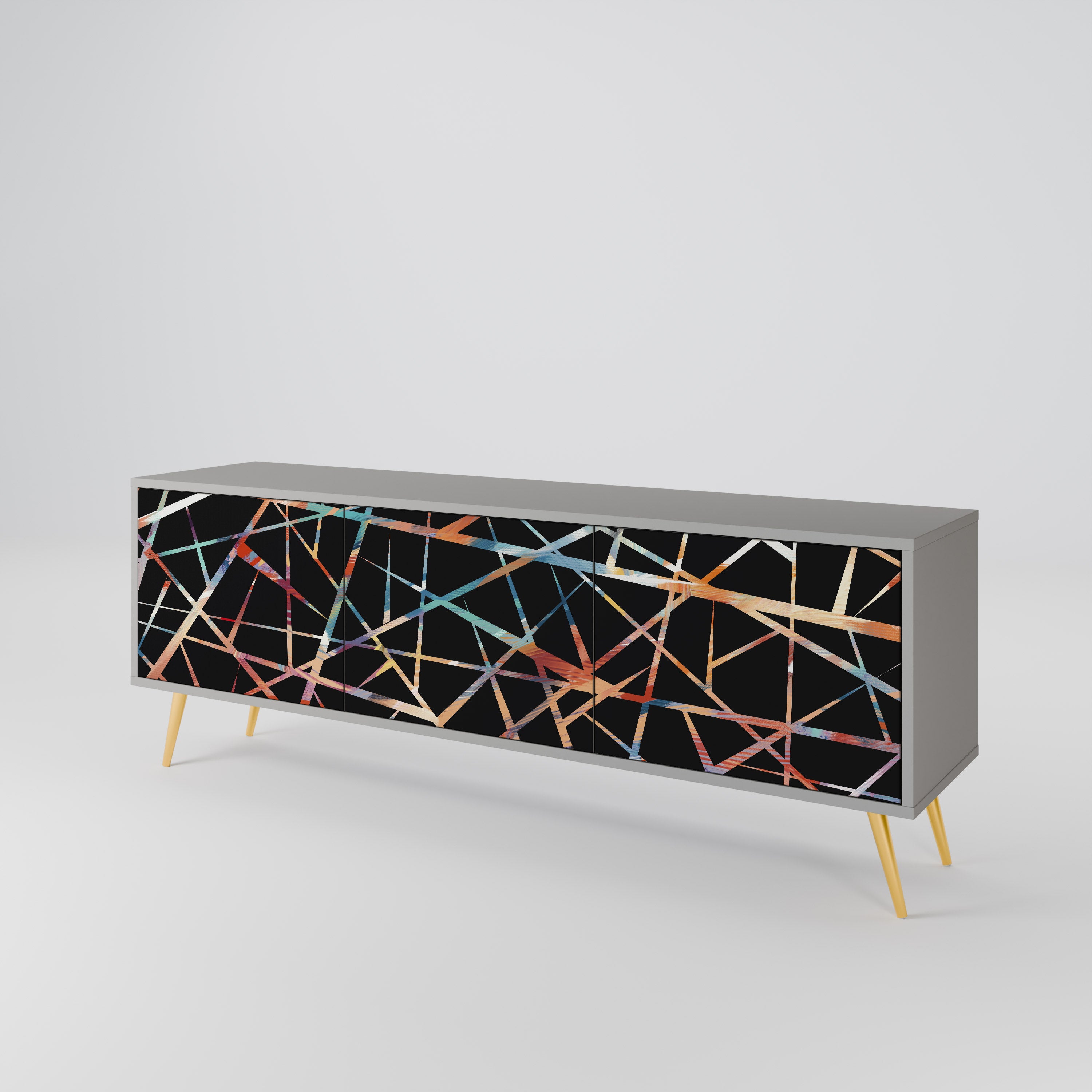 POLYGON VERVE Mueble de TV de 3 Puertas