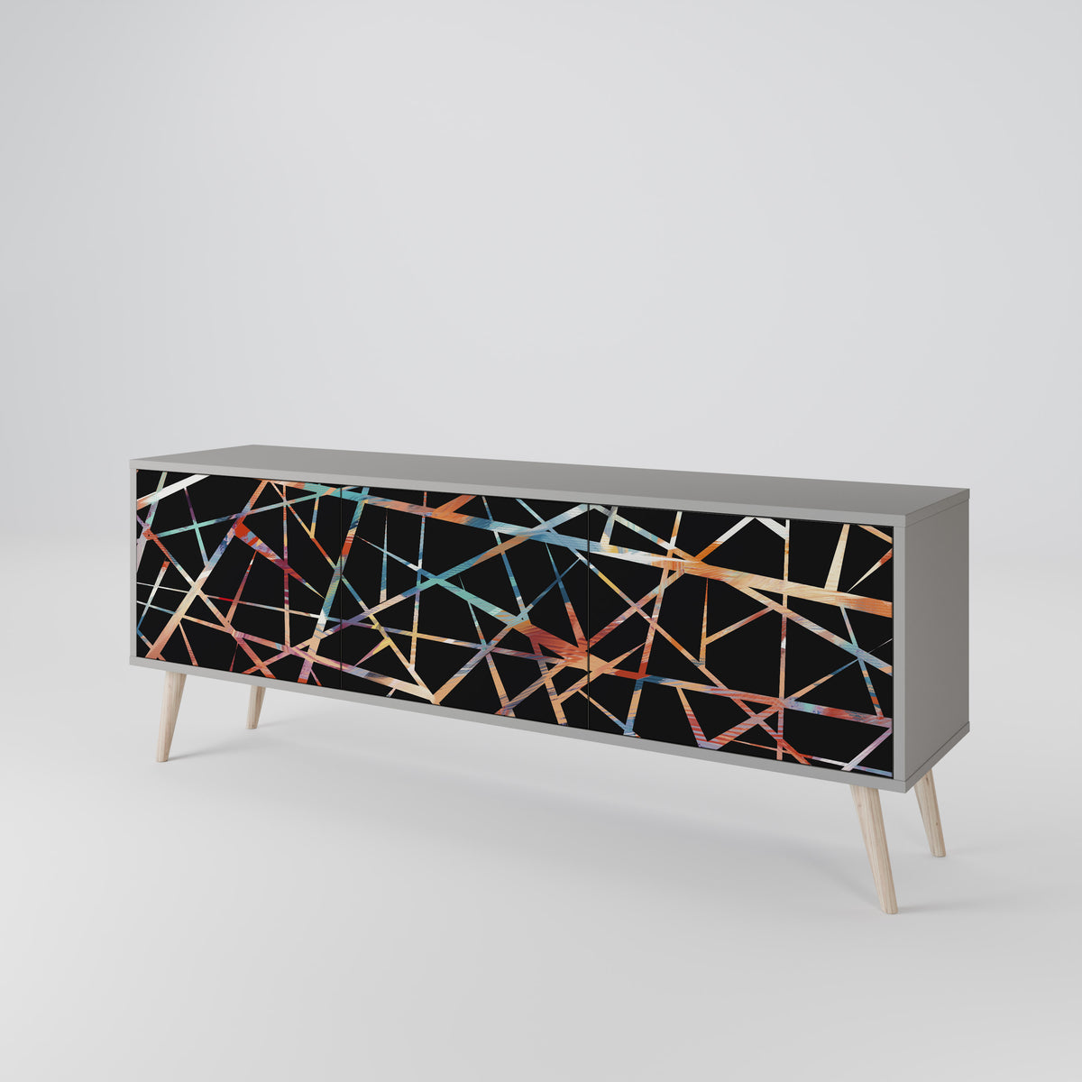 POLYGON VERVE Mueble de TV de 3 Puertas