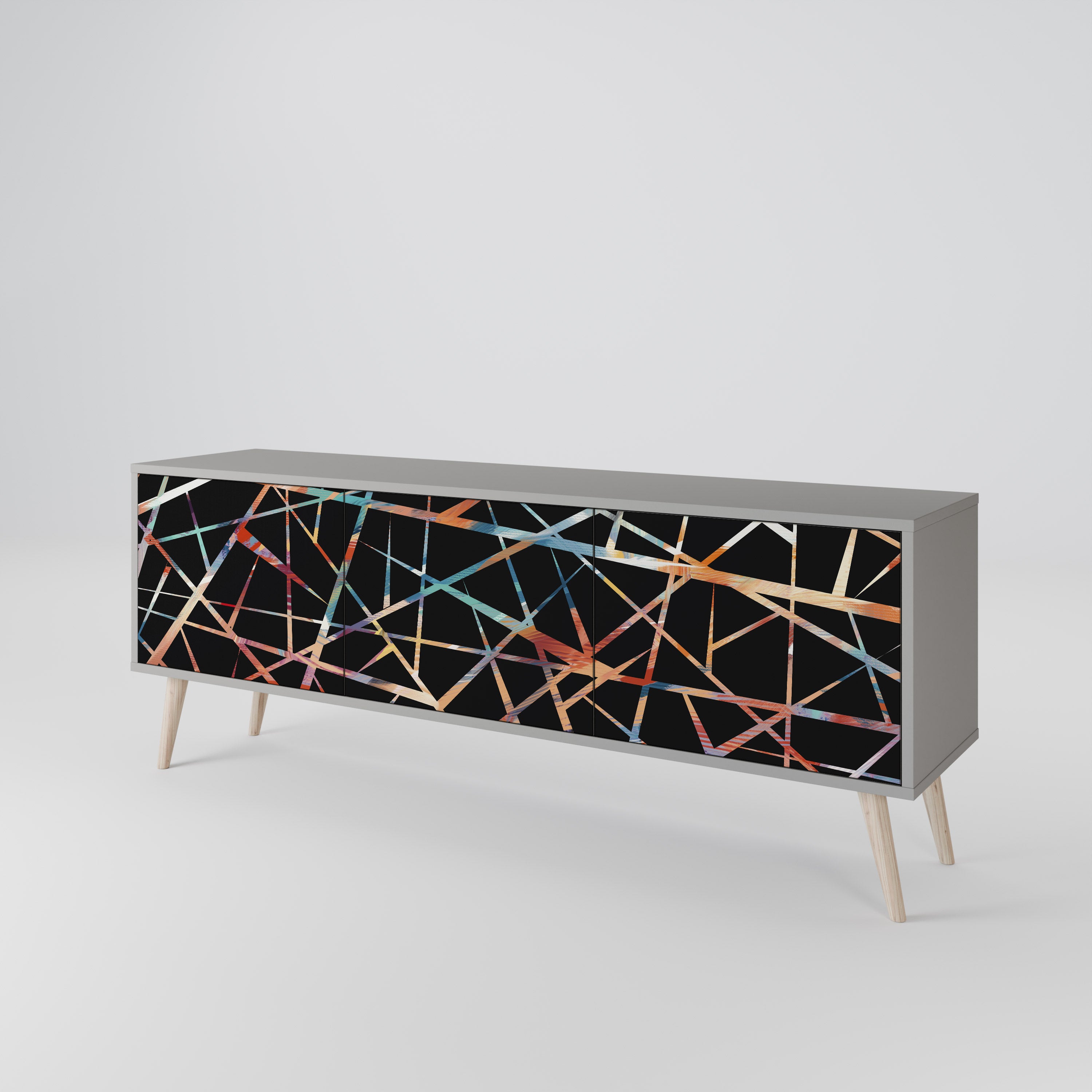 POLYGON VERVE Mueble de TV de 3 Puertas