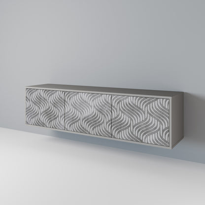 CONCRETE MOVEMENT Mueble de TV de 3 Puertas