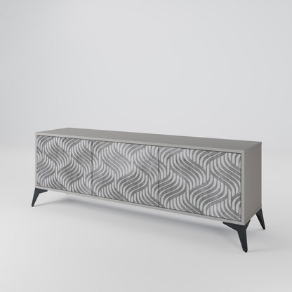 CONCRETE MOVEMENT Mueble de TV de 3 Puertas