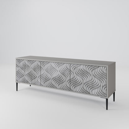 CONCRETE MOVEMENT Mueble de TV de 3 Puertas