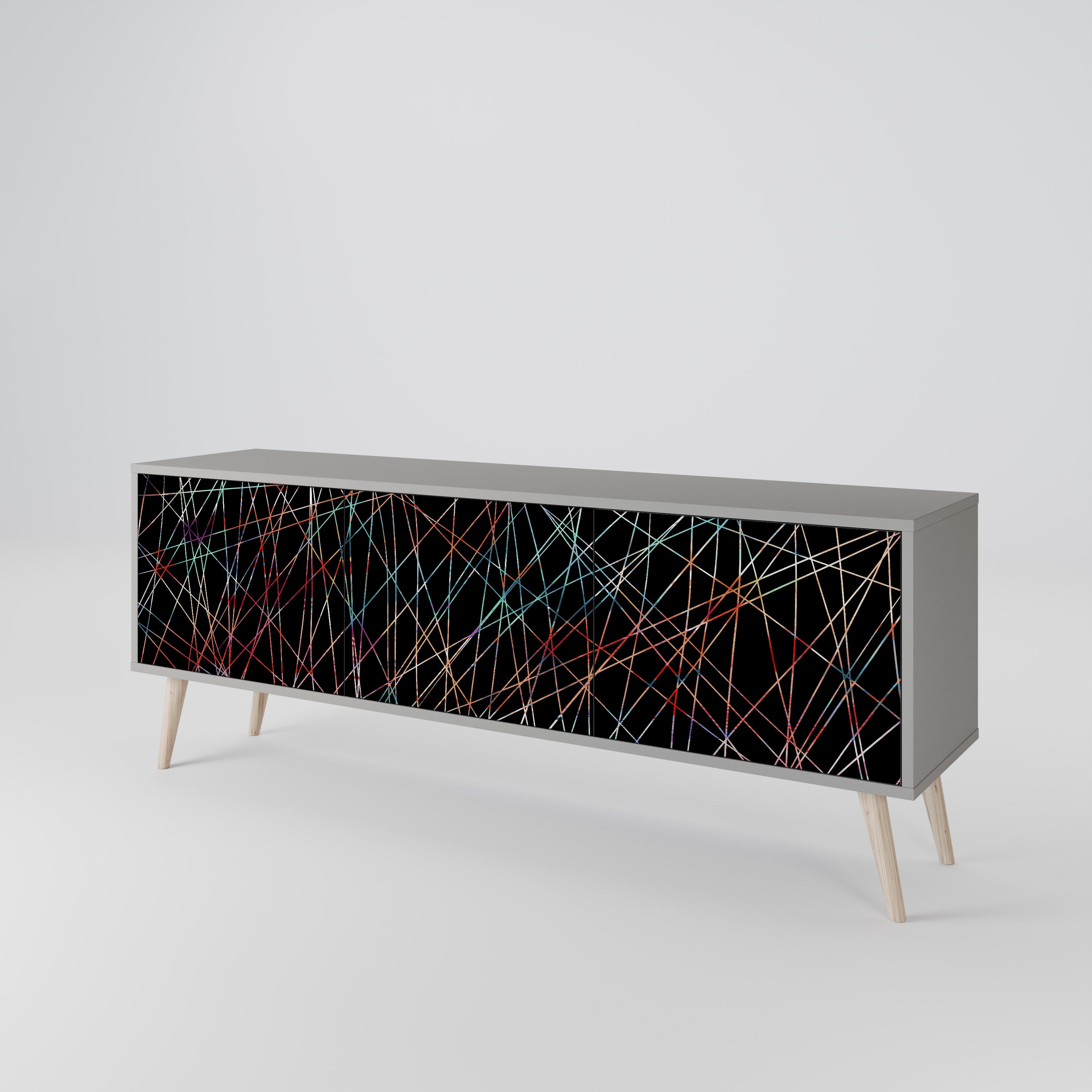 LUMINOUS SNARE Mueble de TV de 3 Puertas