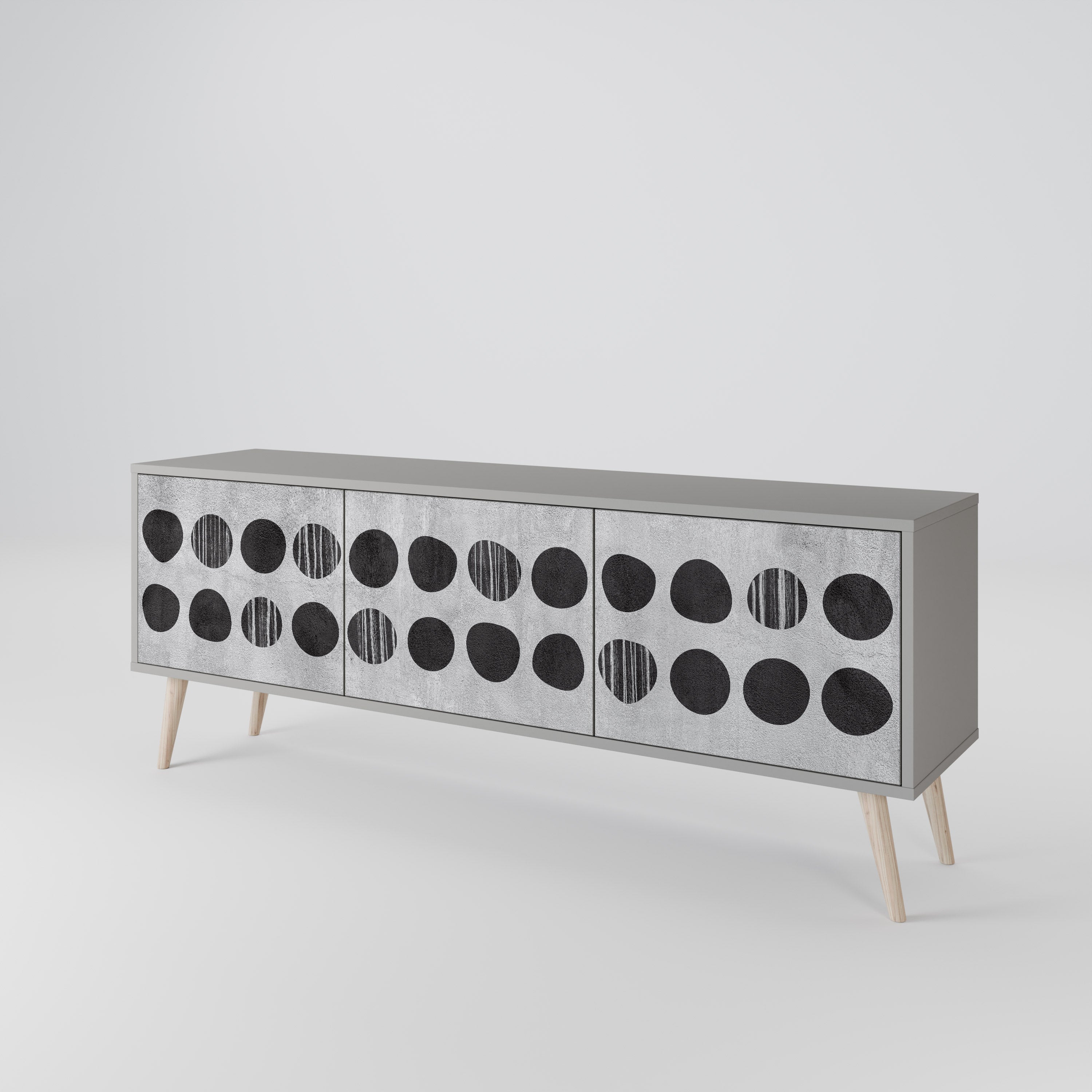 GHOSTLY GRADIENTS Mueble de TV de 3 Puertas