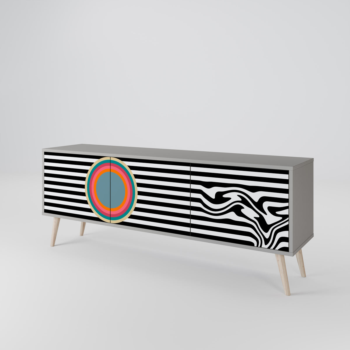 SPECTRA SHOWCASE Mueble de TV de 3 Puertas