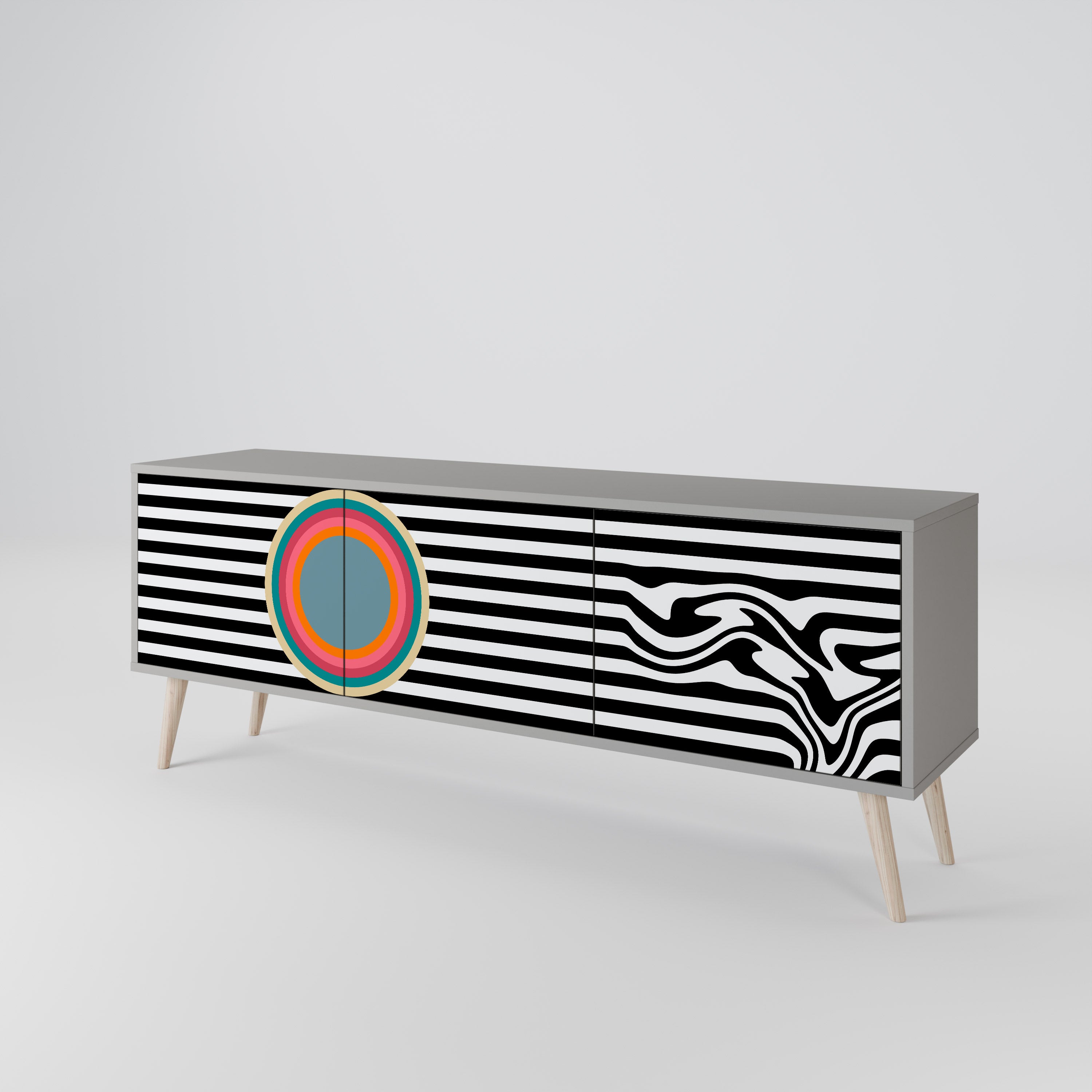 SPECTRA SHOWCASE Mueble de TV de 3 Puertas