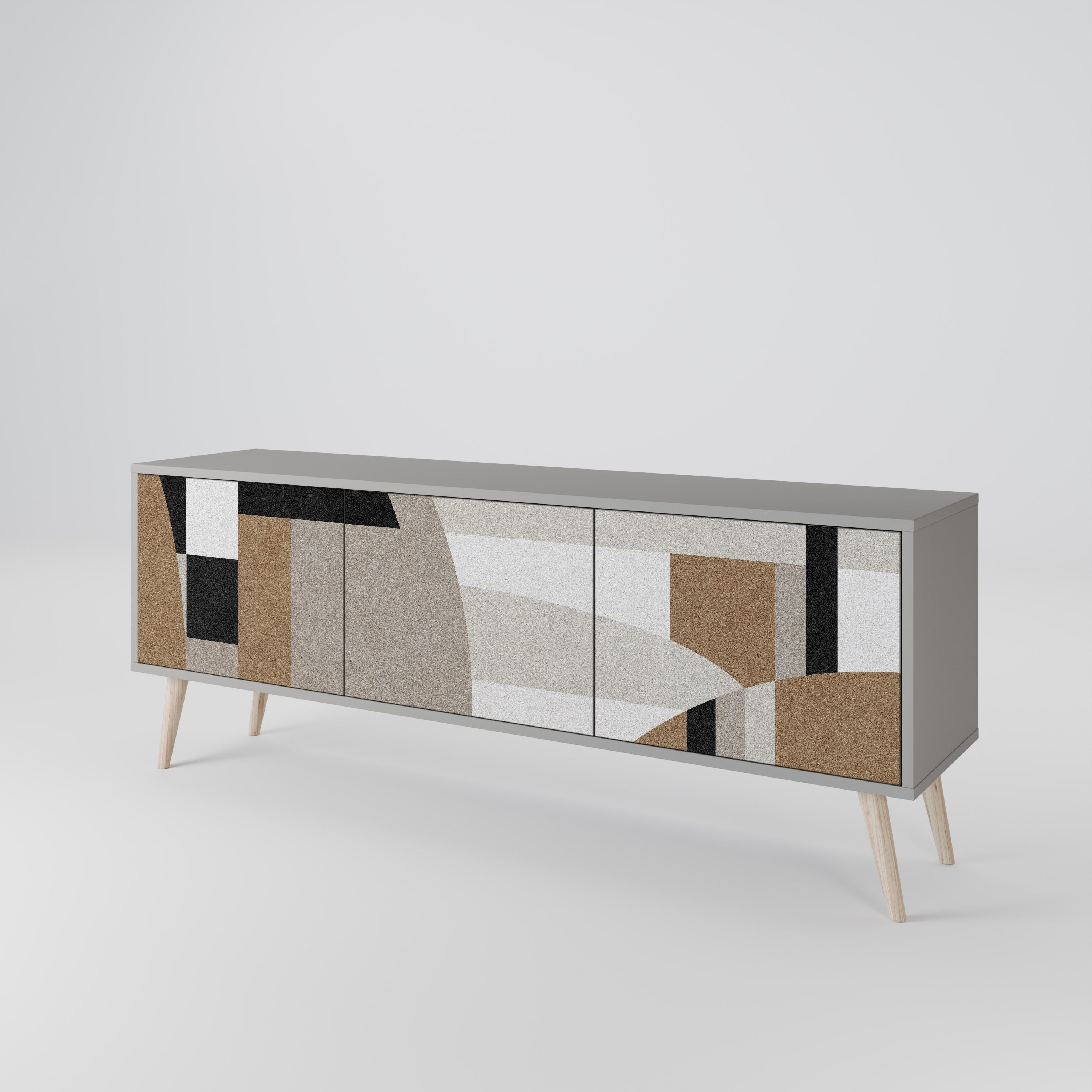 DELICATE MEMENTO Mueble de TV de 3 Puertas