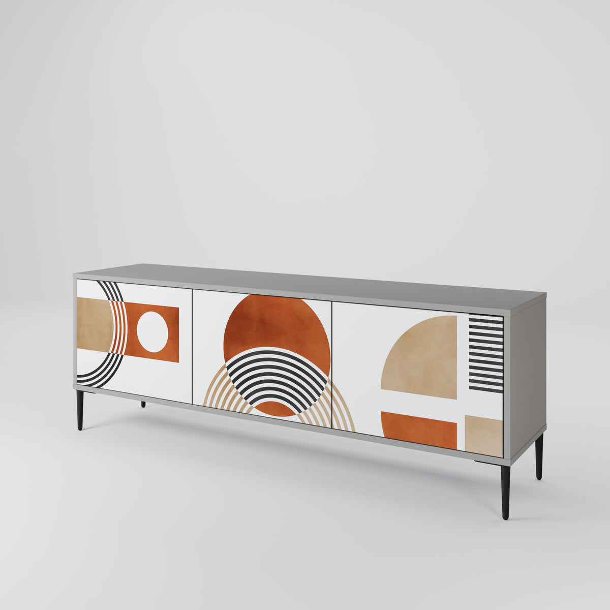CIRCLE RHYTM Mueble de TV de 3 Puertas