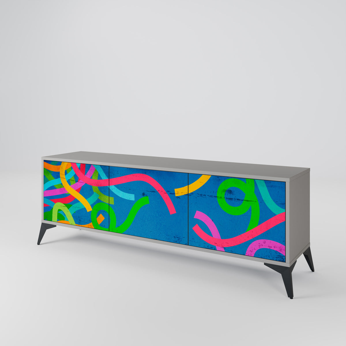 STREAMER TANGLE Mueble de TV de 3 Puertas
