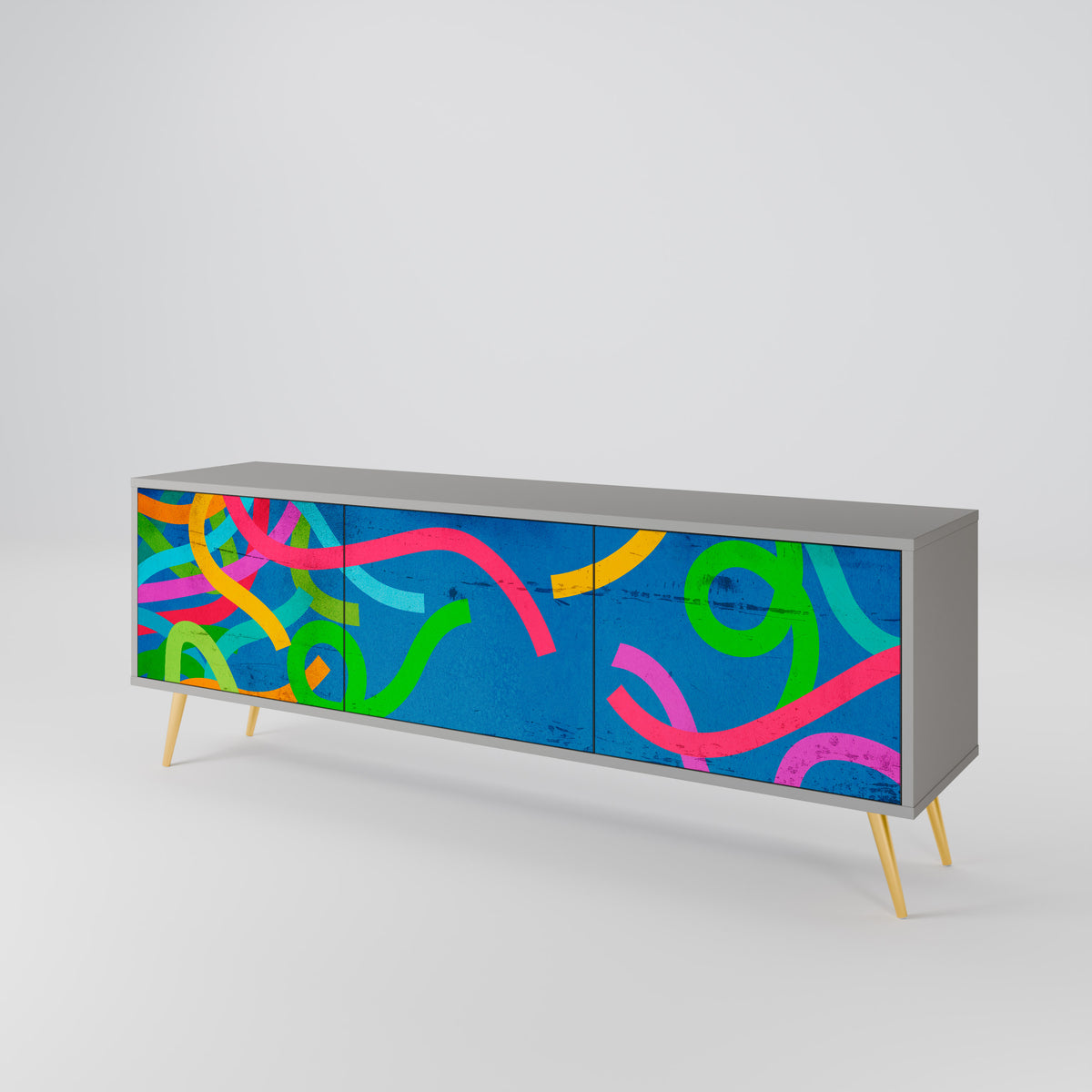 STREAMER TANGLE Mueble de TV de 3 Puertas