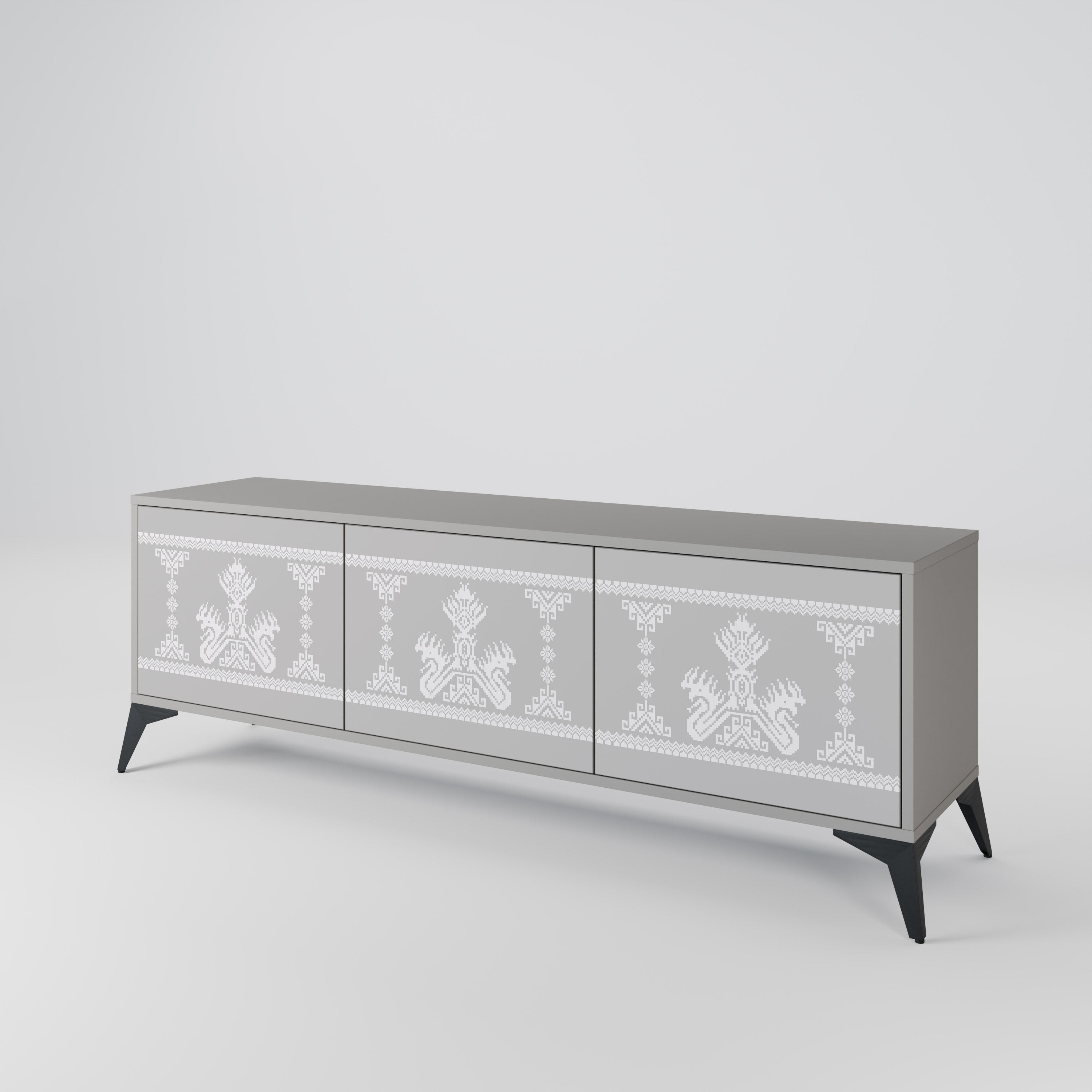 THAI GRAY 3-Door TV Cabinet