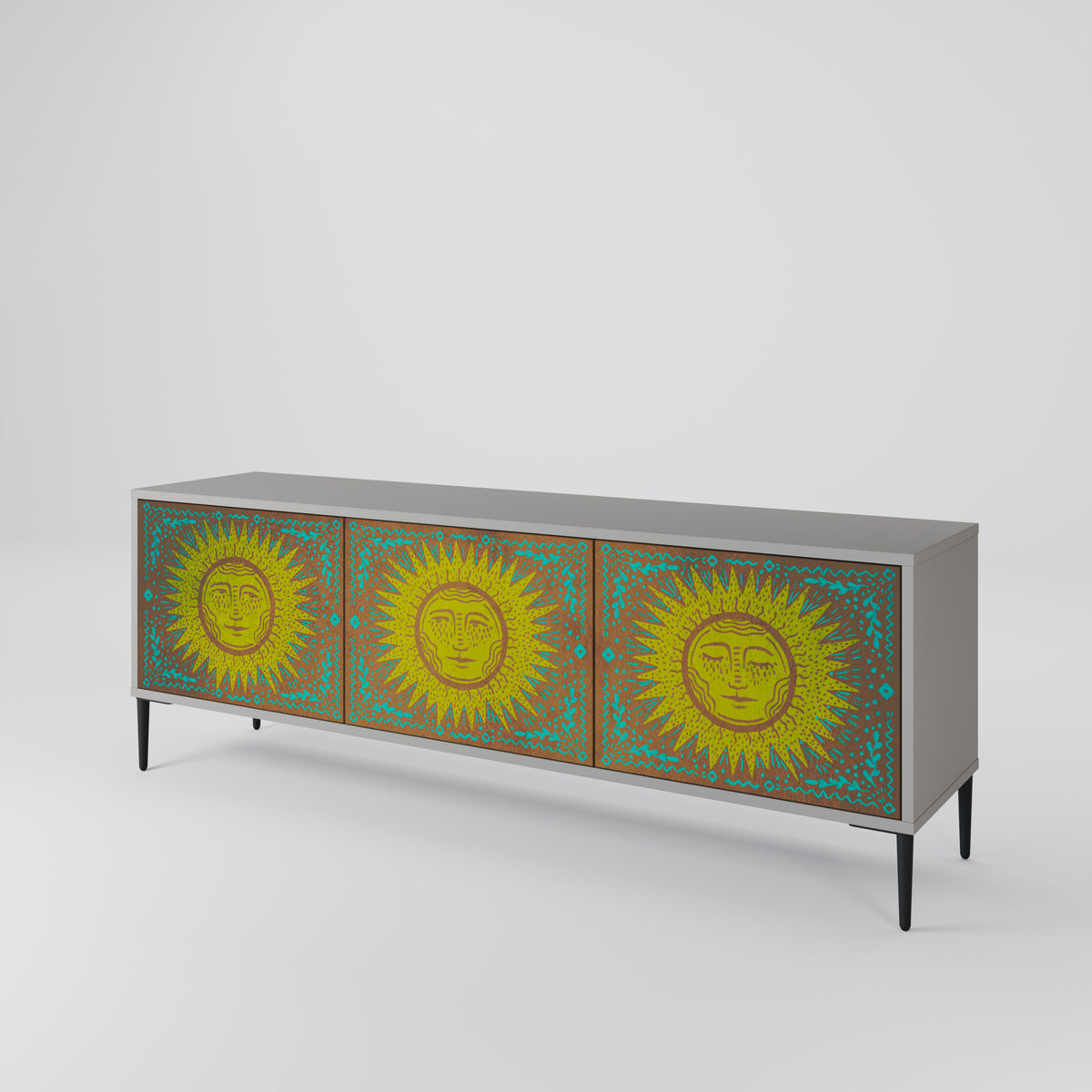 SUNSHINE EULOGY Mueble de TV de 3 Puertas