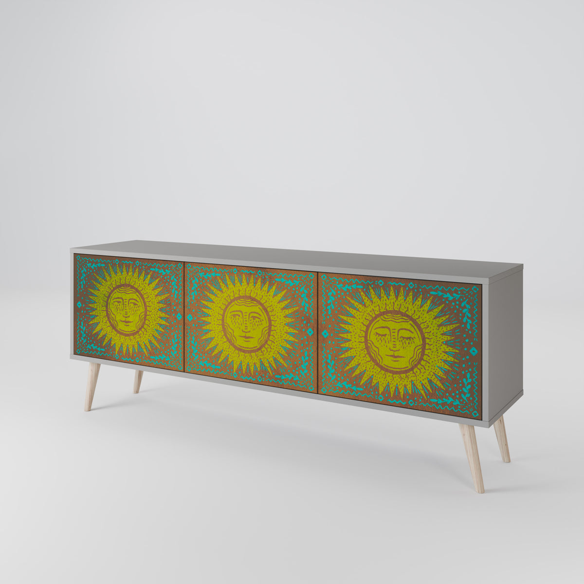 SUNSHINE EULOGY Mueble de TV de 3 Puertas