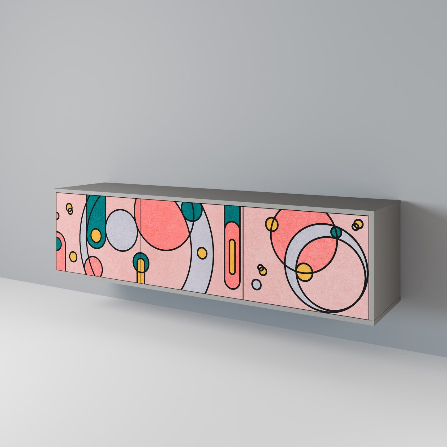 GOSSAMER ECHOES Mueble de TV de 3 Puertas