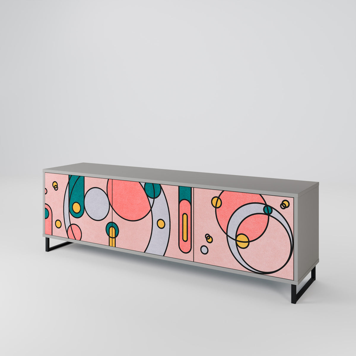 GOSSAMER ECHOES Mueble de TV de 3 Puertas