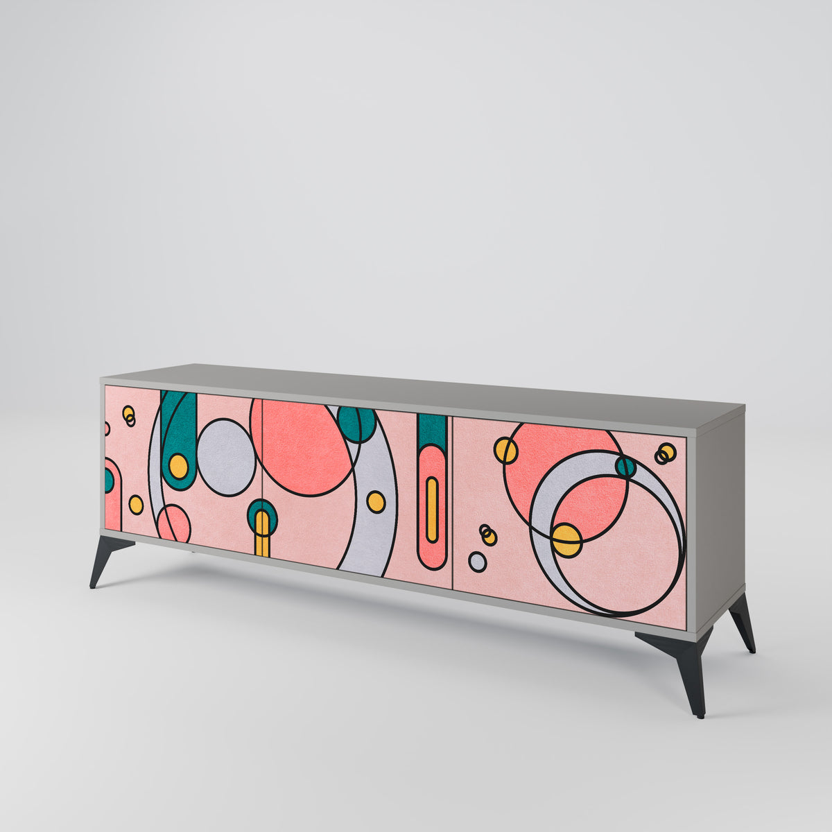 GOSSAMER ECHOES Mueble de TV de 3 Puertas