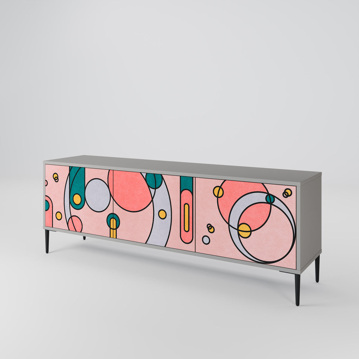 GOSSAMER ECHOES Mueble de TV de 3 Puertas
