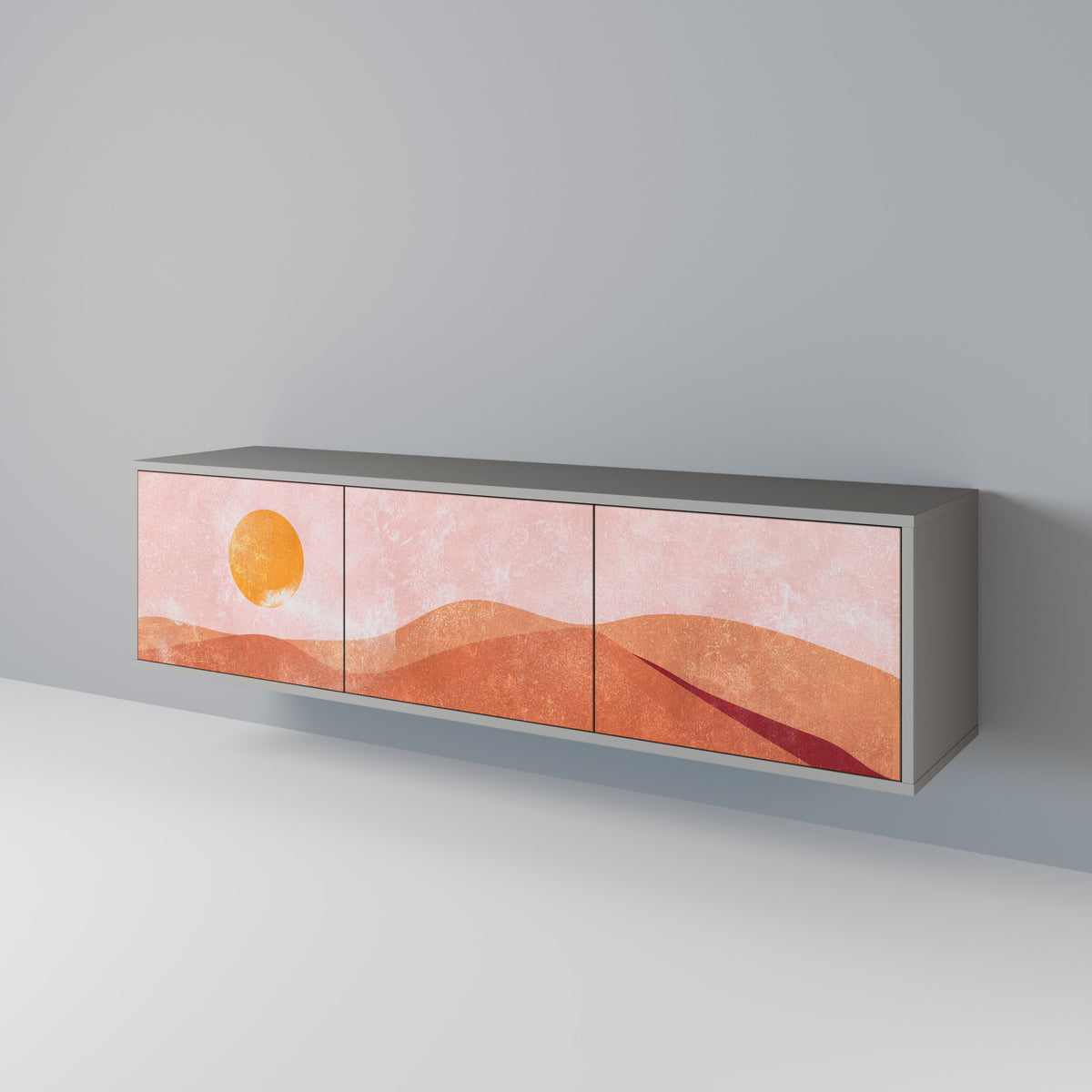 LUMINOUS SUNLIGHT Mueble de TV de 3 Puertas