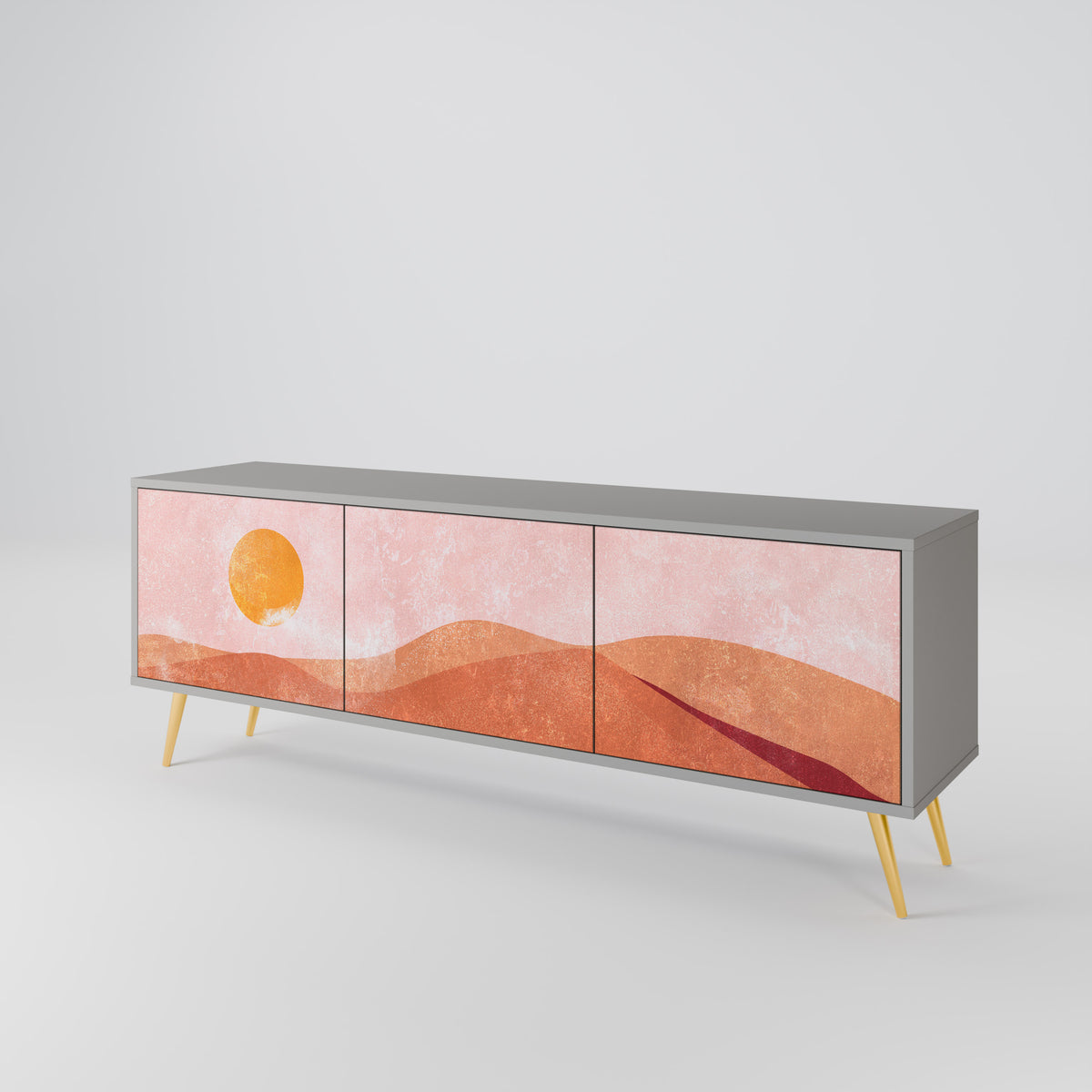 LUMINOUS SUNLIGHT Mueble de TV de 3 Puertas