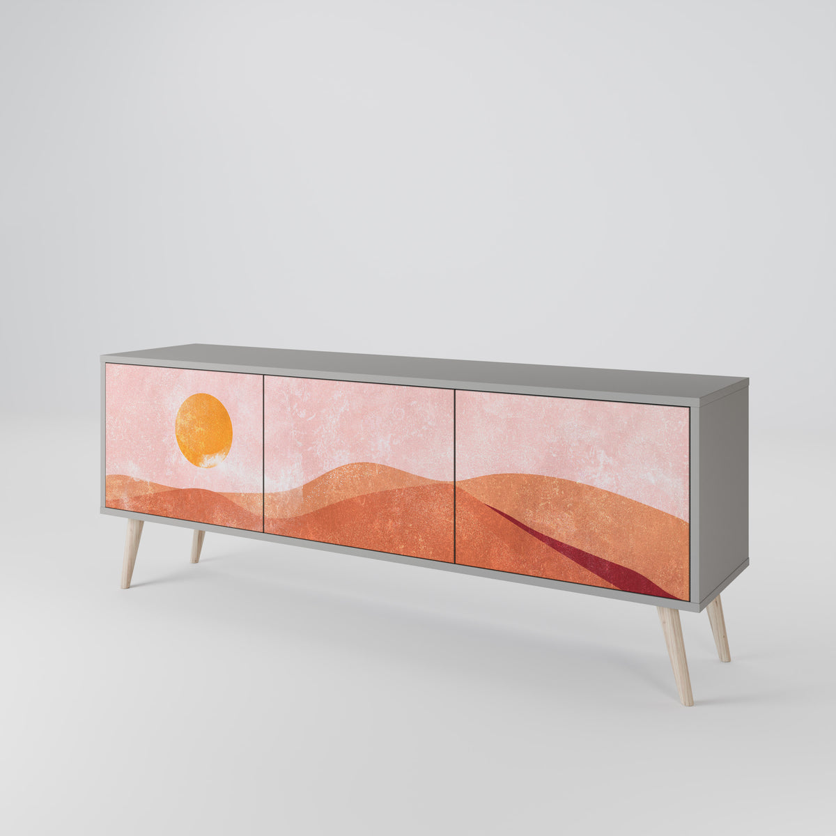 LUMINOUS SUNLIGHT Mueble de TV de 3 Puertas