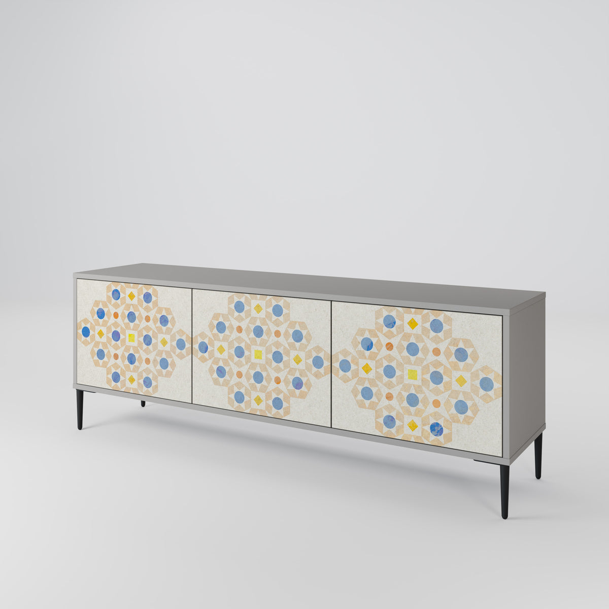 PATTERNED PRISM Mueble de TV de 3 Puertas