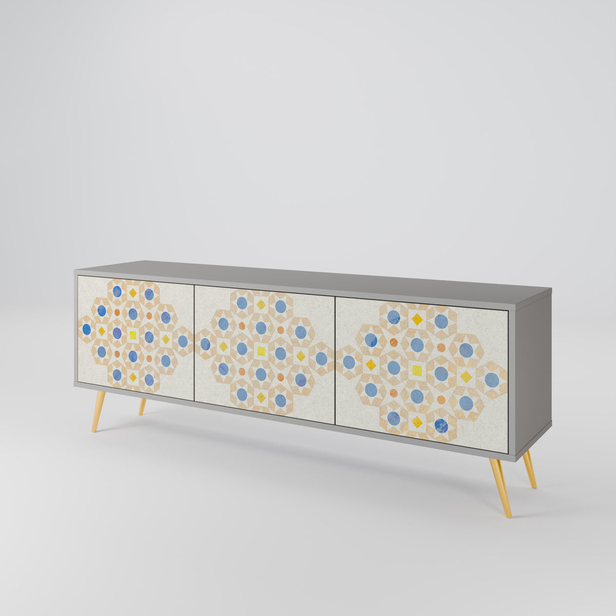 PATTERNED PRISM Mueble de TV de 3 Puertas