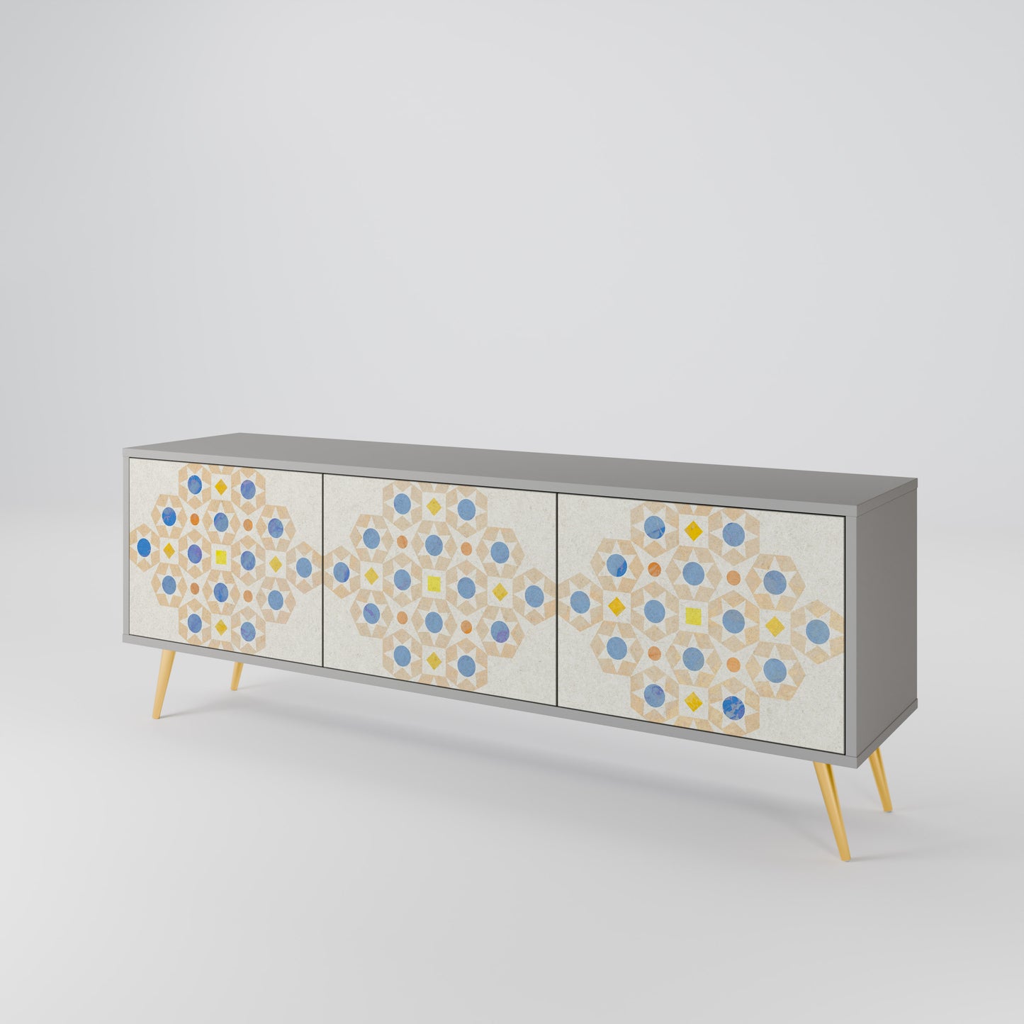 PATTERNED PRISM Mueble de TV de 3 Puertas