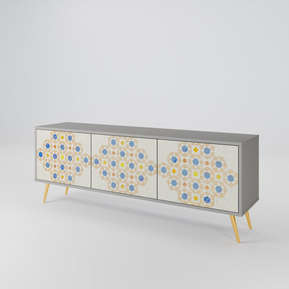 PATTERNED PRISM Mueble de TV de 3 Puertas