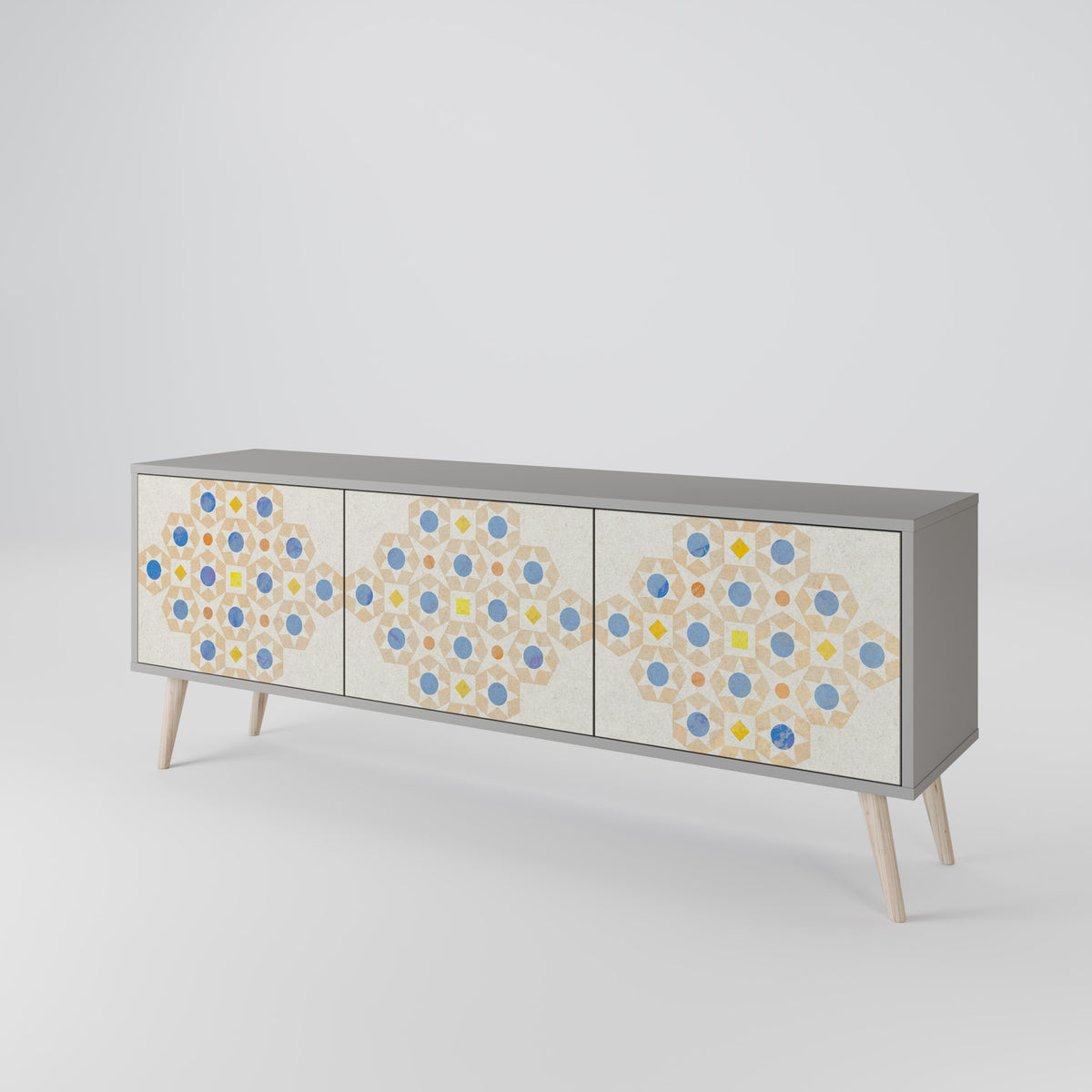 PATTERNED PRISM Mueble de TV de 3 Puertas