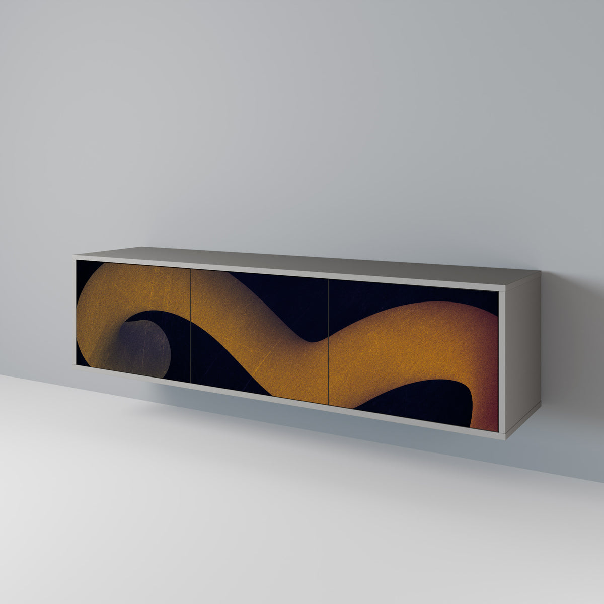 HOLLOW TIME Mueble de TV de 3 Puertas