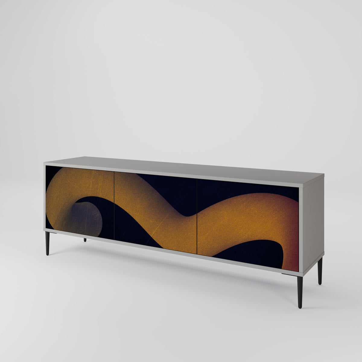 HOLLOW TIME Mueble de TV de 3 Puertas