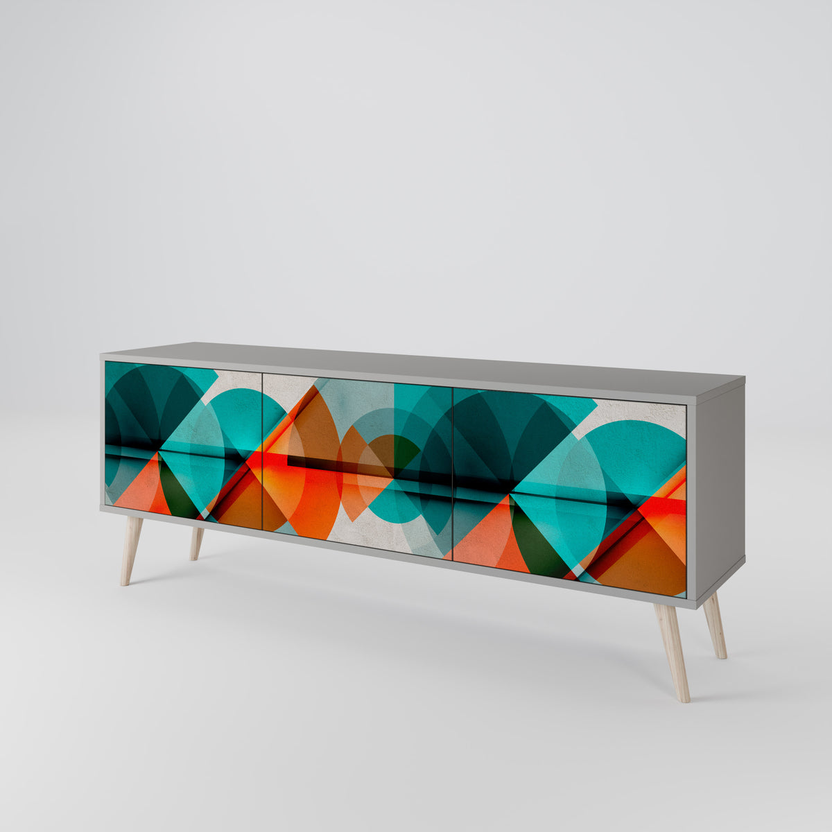 CIRCULAR RHAPSODY Mueble de TV de 3 Puertas