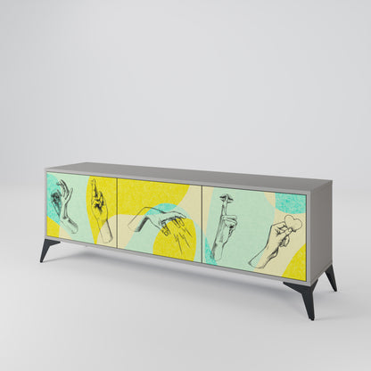 BODY LANGUAGE Mueble de TV de 3 Puertas