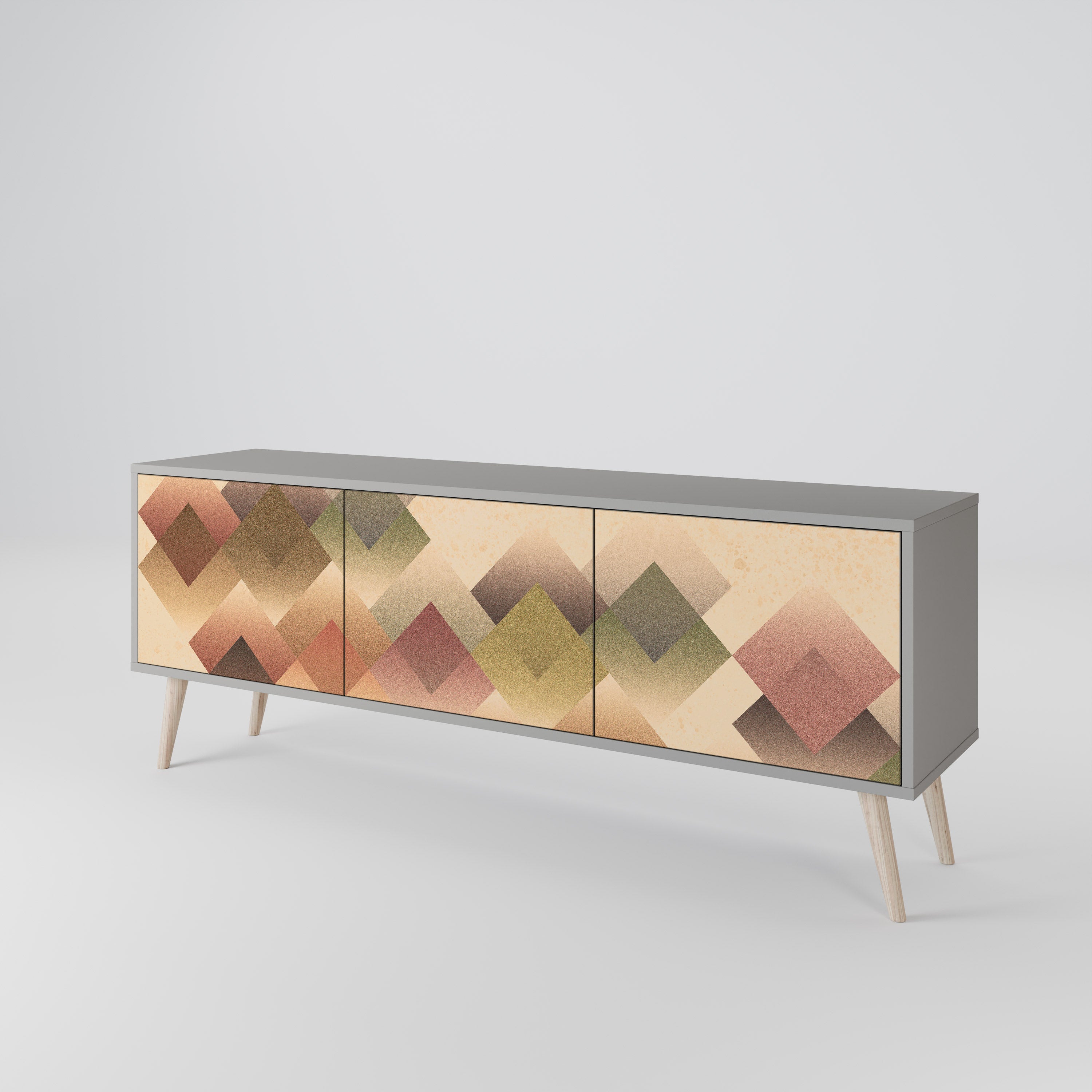 GEOMETRIC FUSION 3-Door TV Cabinet