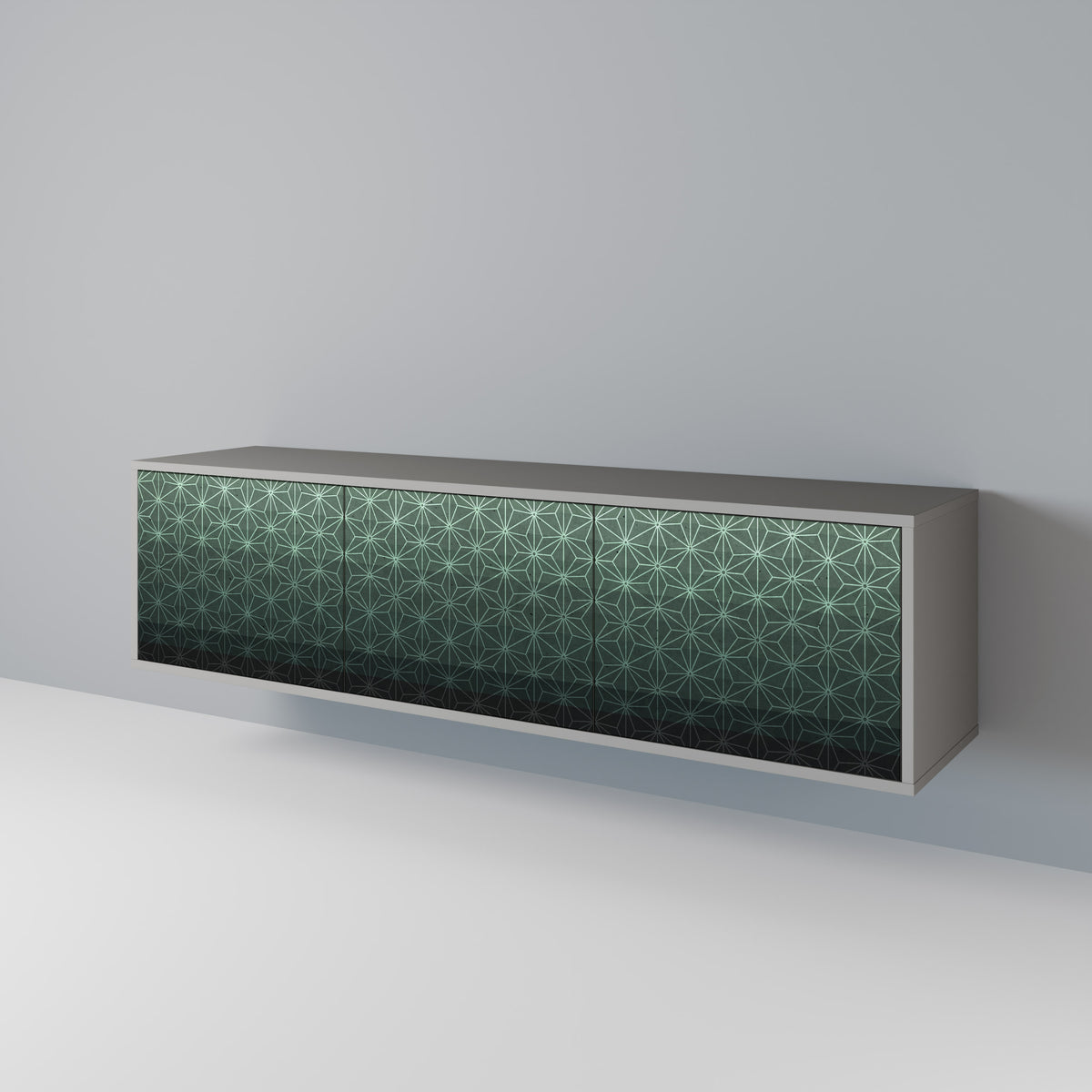 ORNAMENTAL GLIMMER Mueble de TV de 3 Puertas