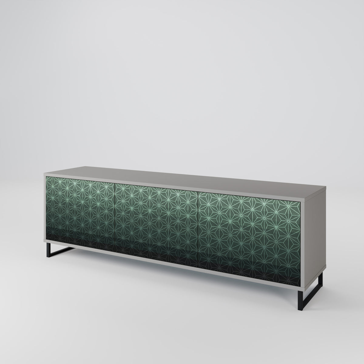 ORNAMENTAL GLIMMER Mueble de TV de 3 Puertas