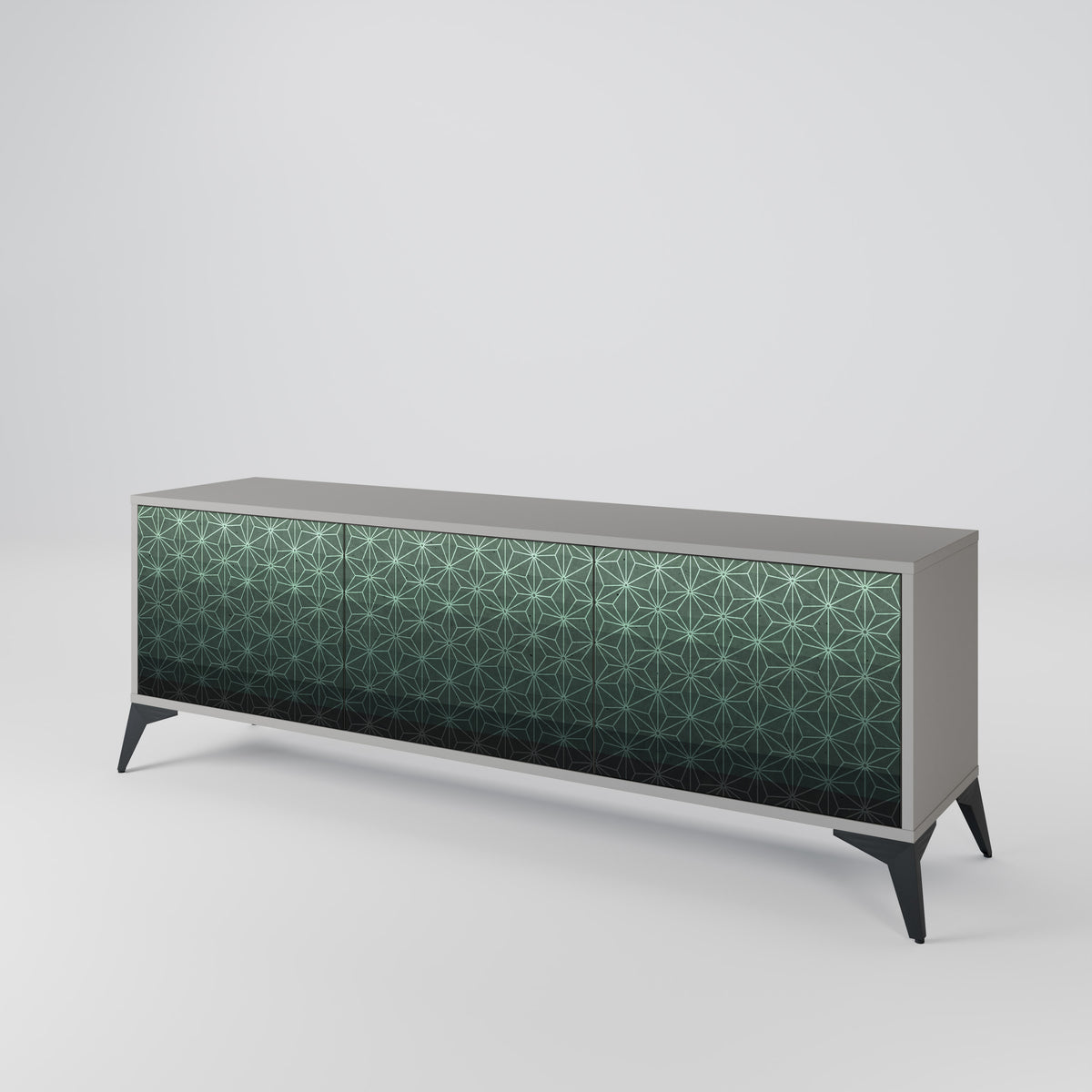 ORNAMENTAL GLIMMER Mueble de TV de 3 Puertas